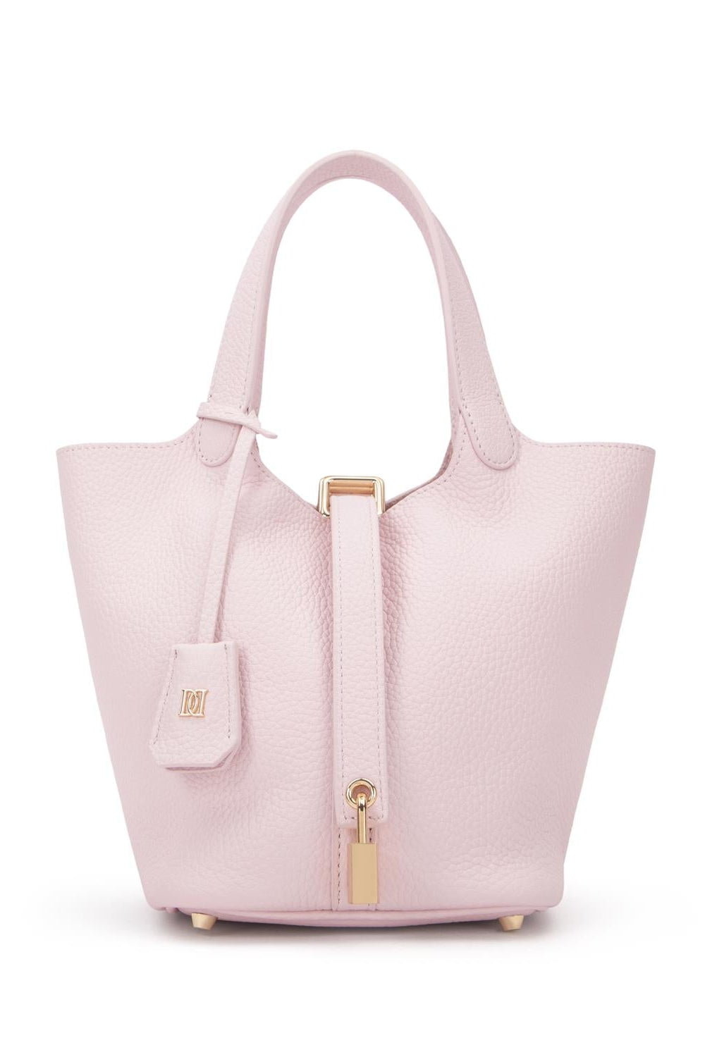 Leather Bucket Bag Mini Pale Rose - Pink