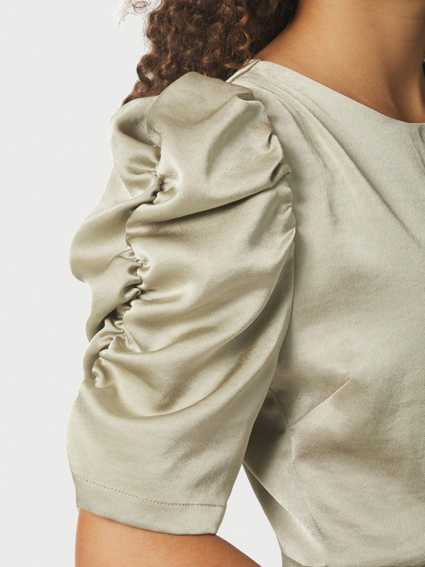 Benuti Solid Dress Light Green - Sage