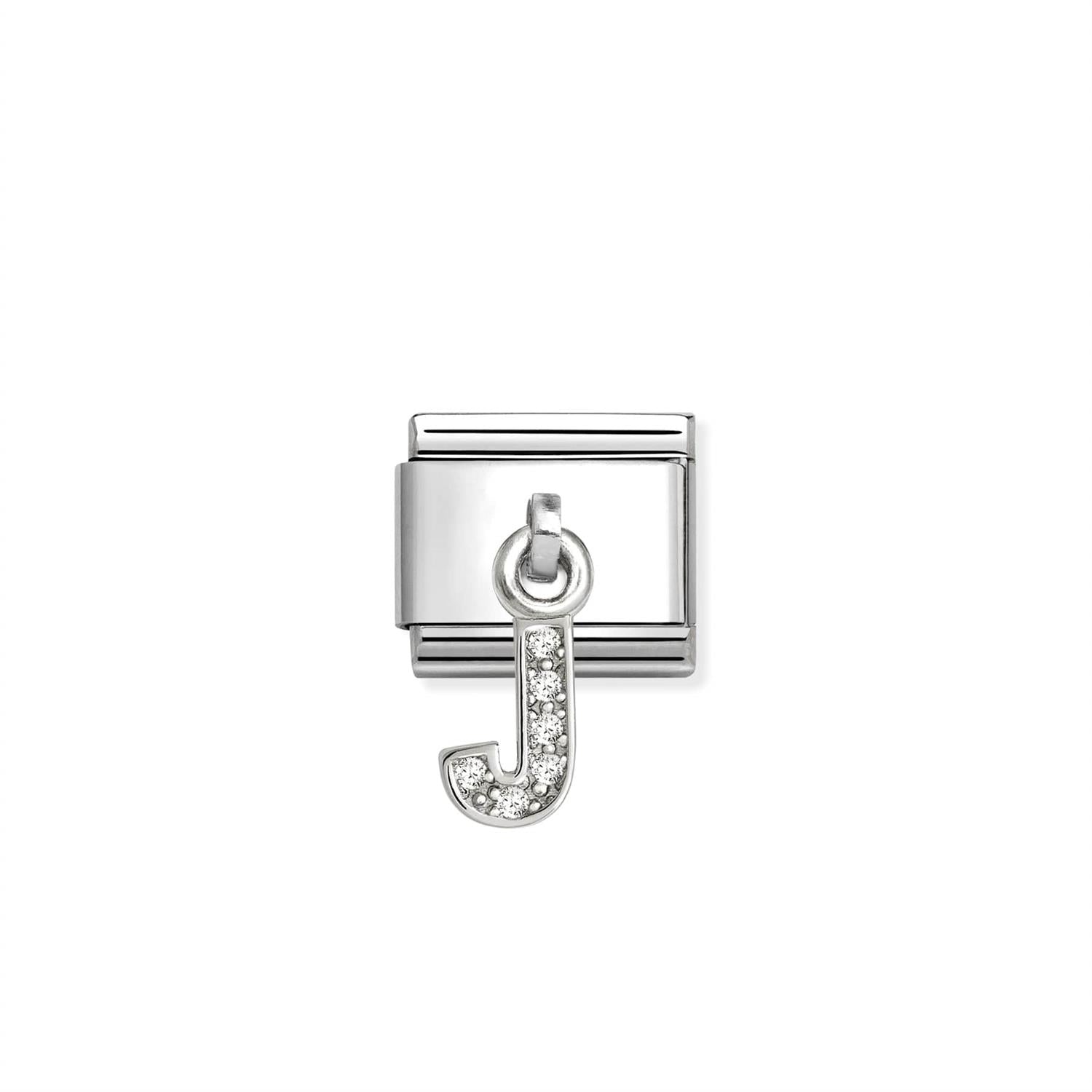 Charm Letter J - Silver
