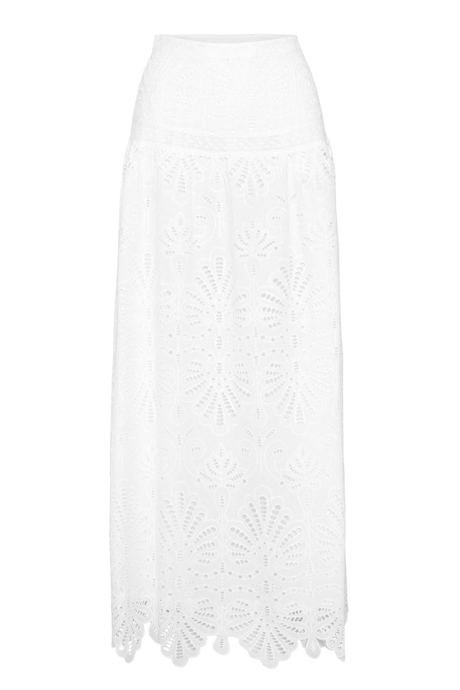 Vanina Maxi Skirt White - White
