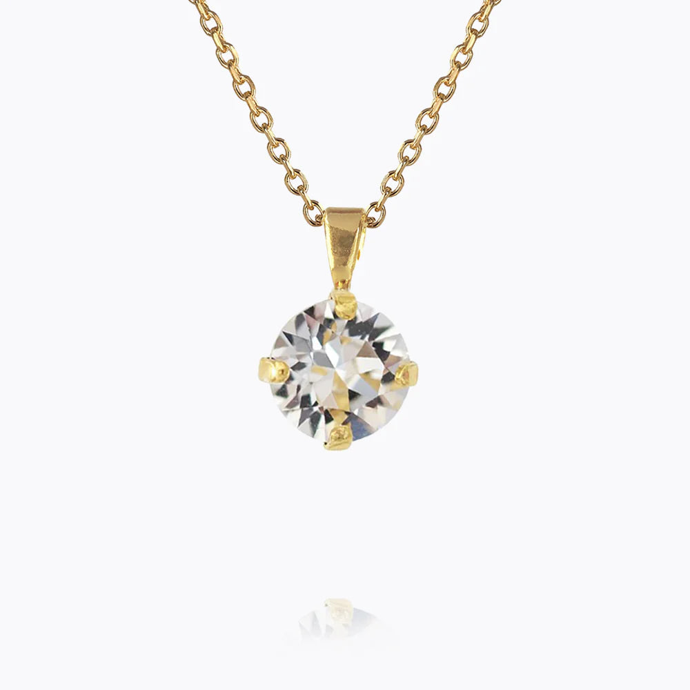 Classic Petite Necklace Gold Crystal - Gold