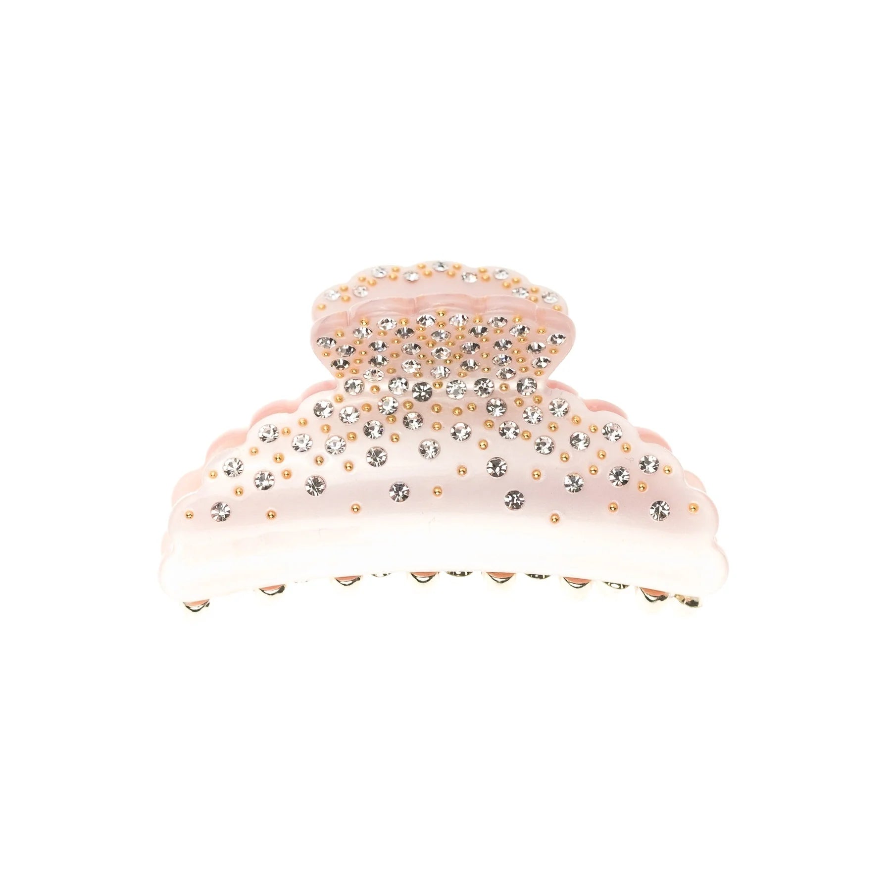 Crystal Hair Claw Large Pale Rose - Pink