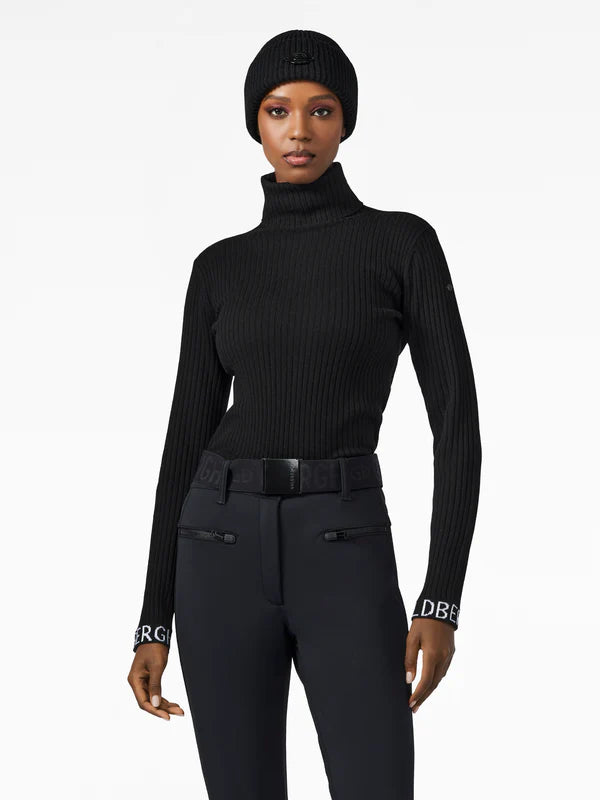Mira Long Sleeve Knit Sweater Black - Black