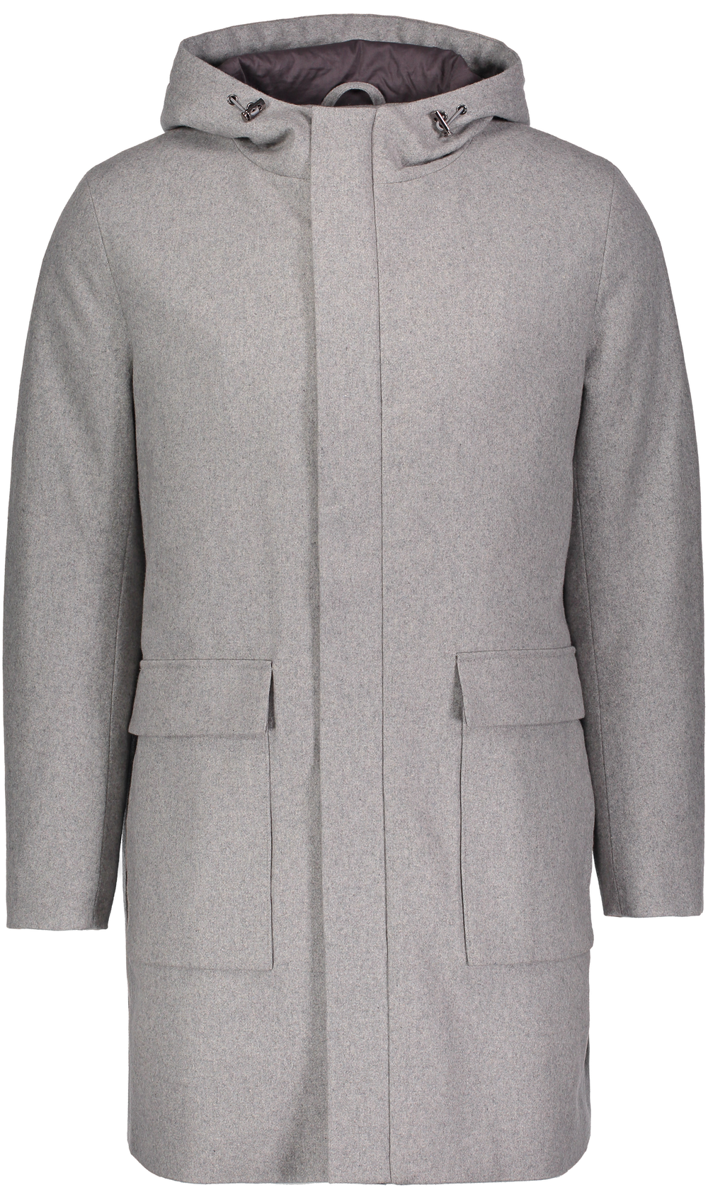 Donnie Wool Parka - Heather Grey