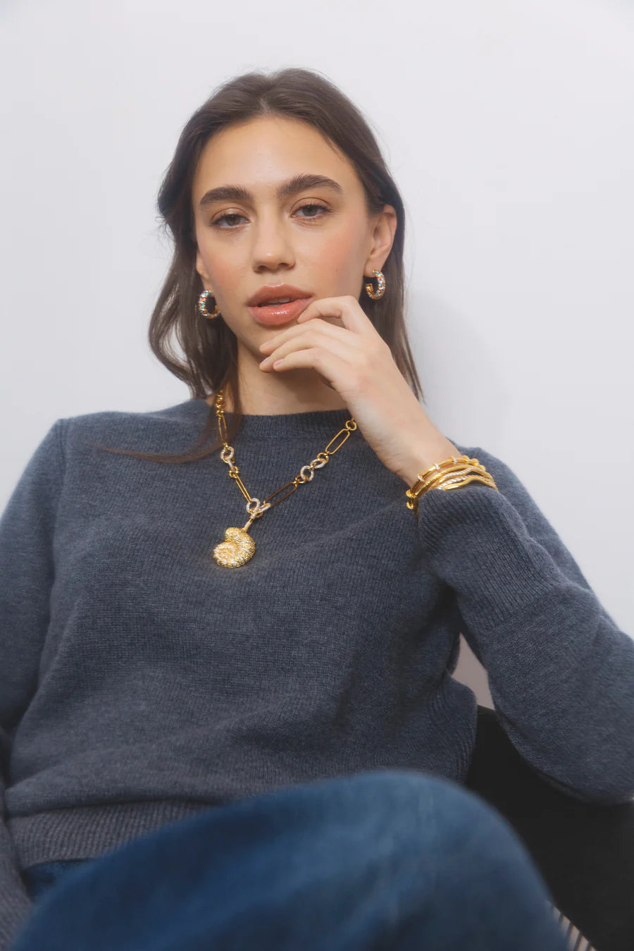 Aubrey Charm Large - Gold