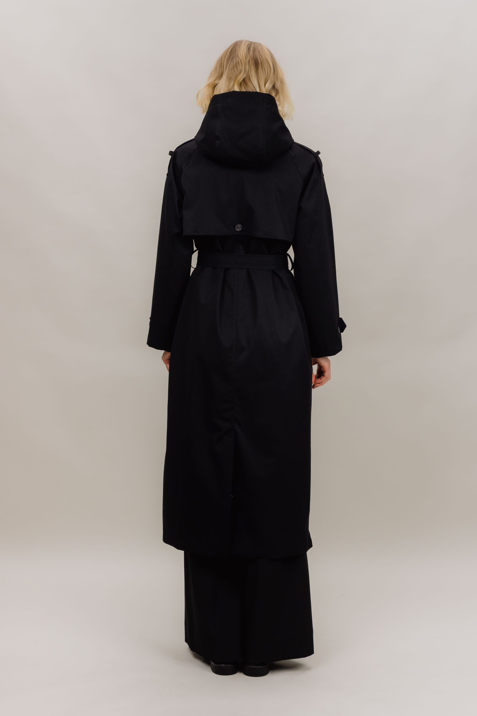 Fadoura Trench Coat - Black