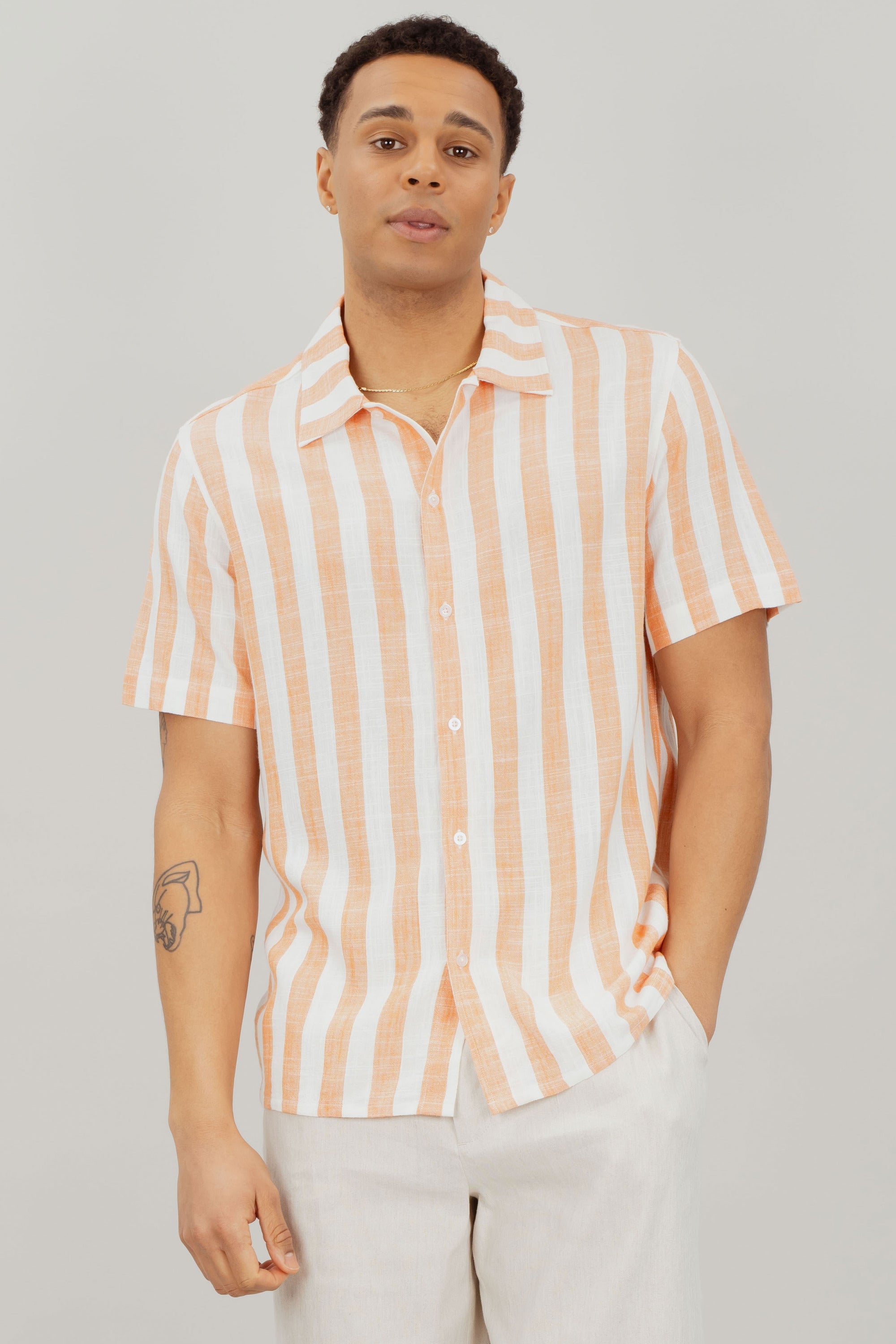 Folke Shirt SS - Coral