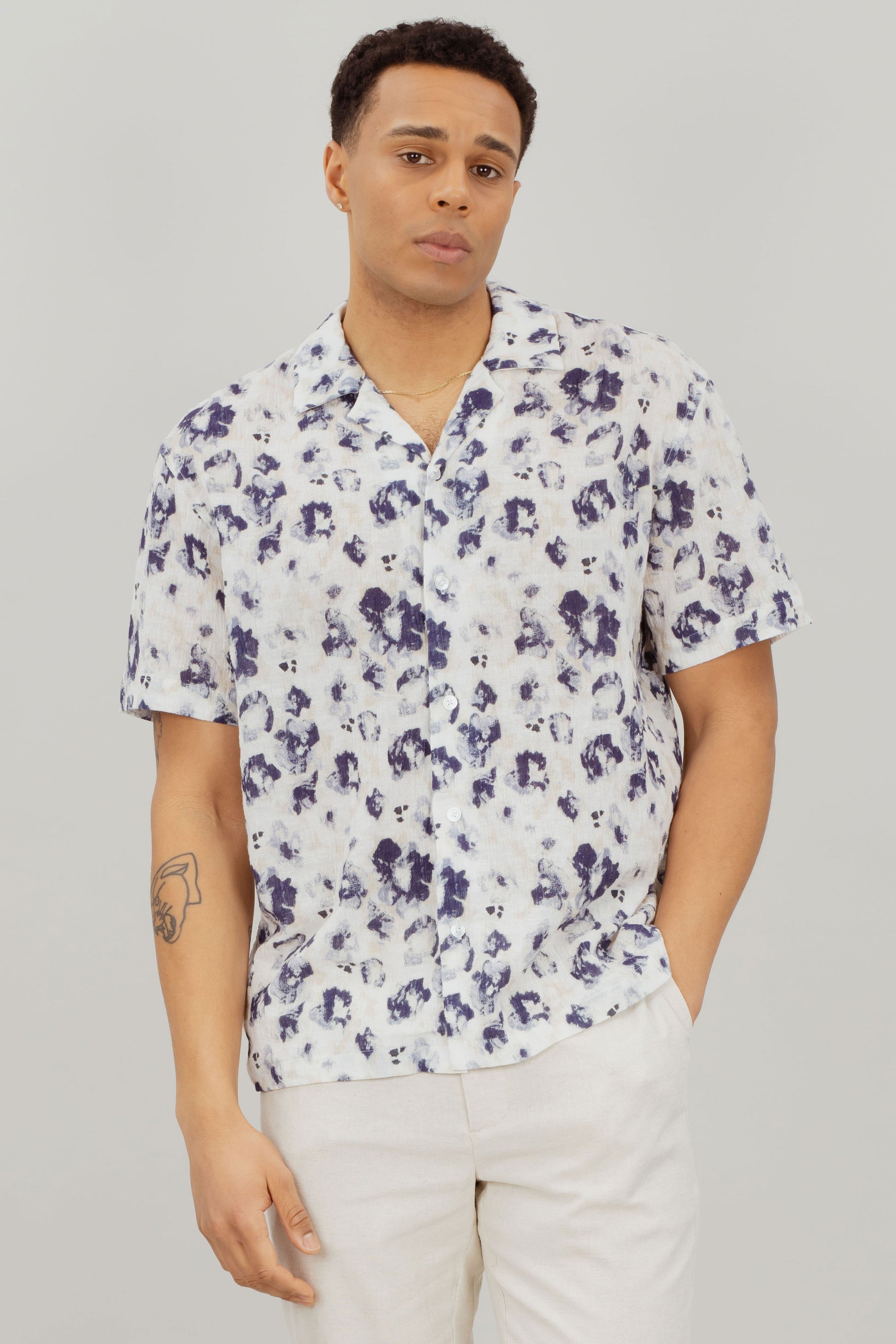 Gaston SS shirt - Navy