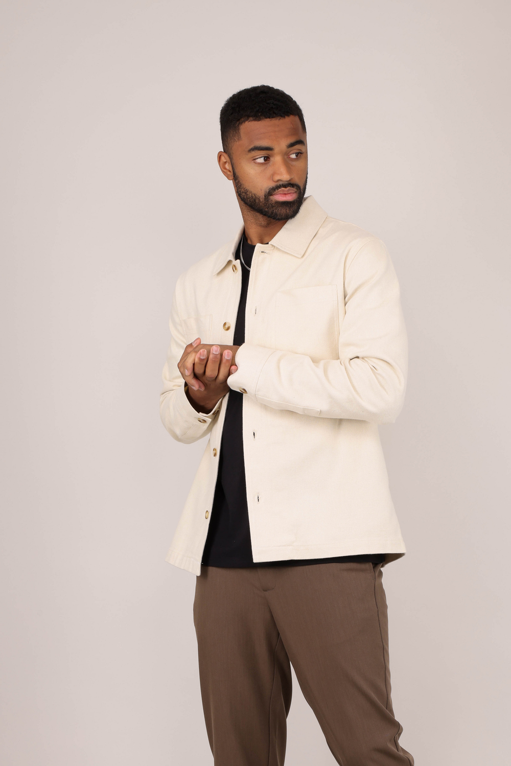 Isku Overshirt - Cream