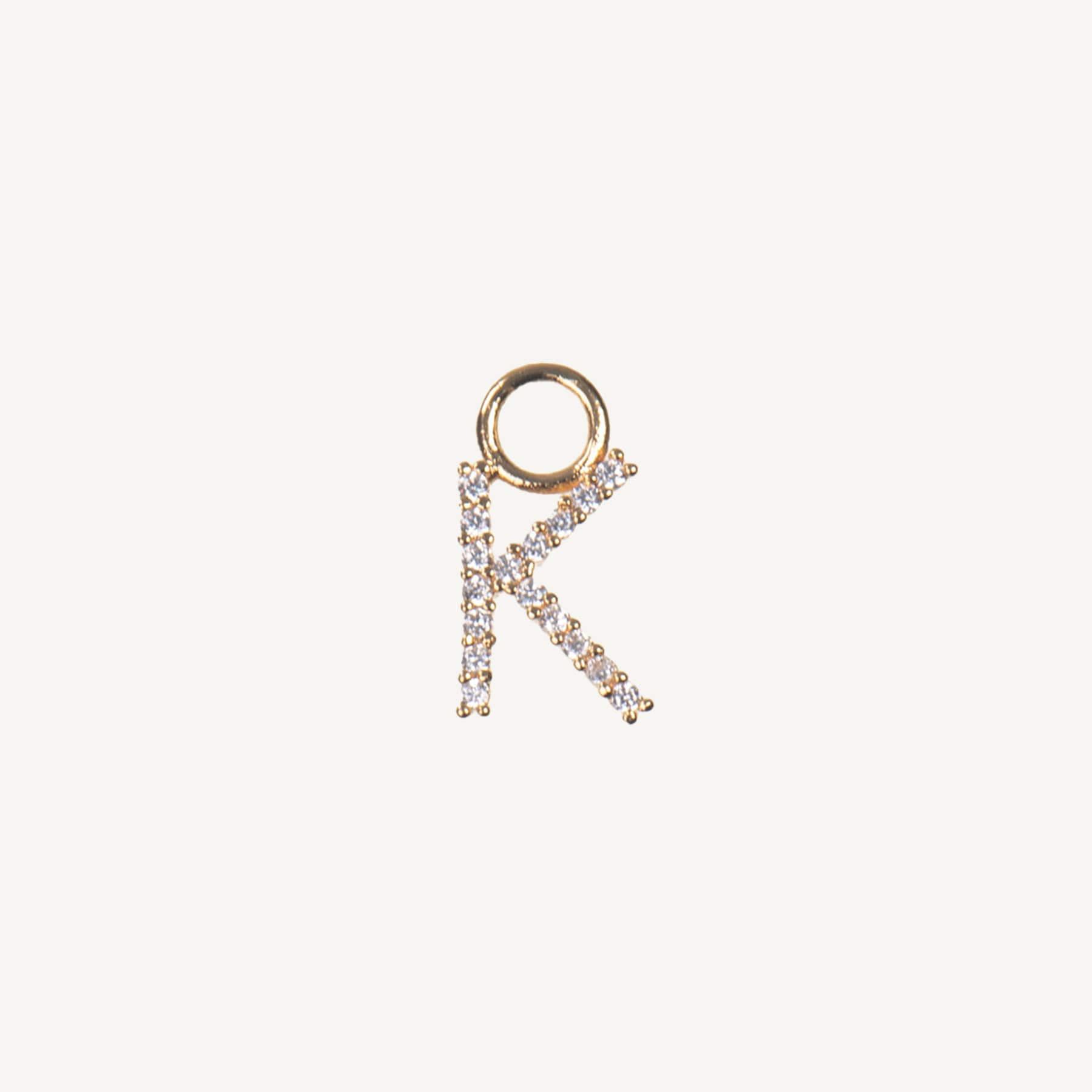 Letter Charm 'K' - Gold