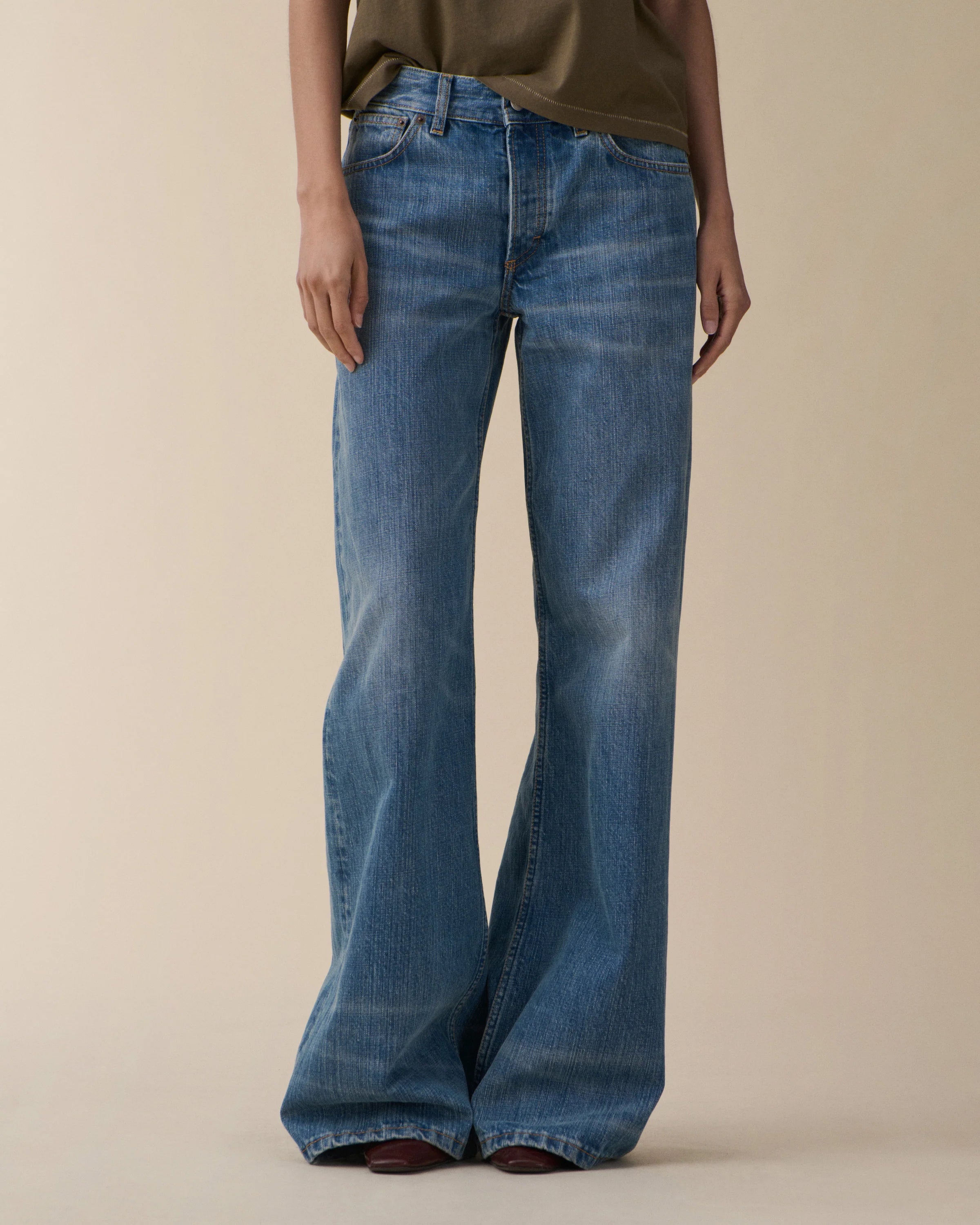 Kyoto Mid Blue Righe - Denim
