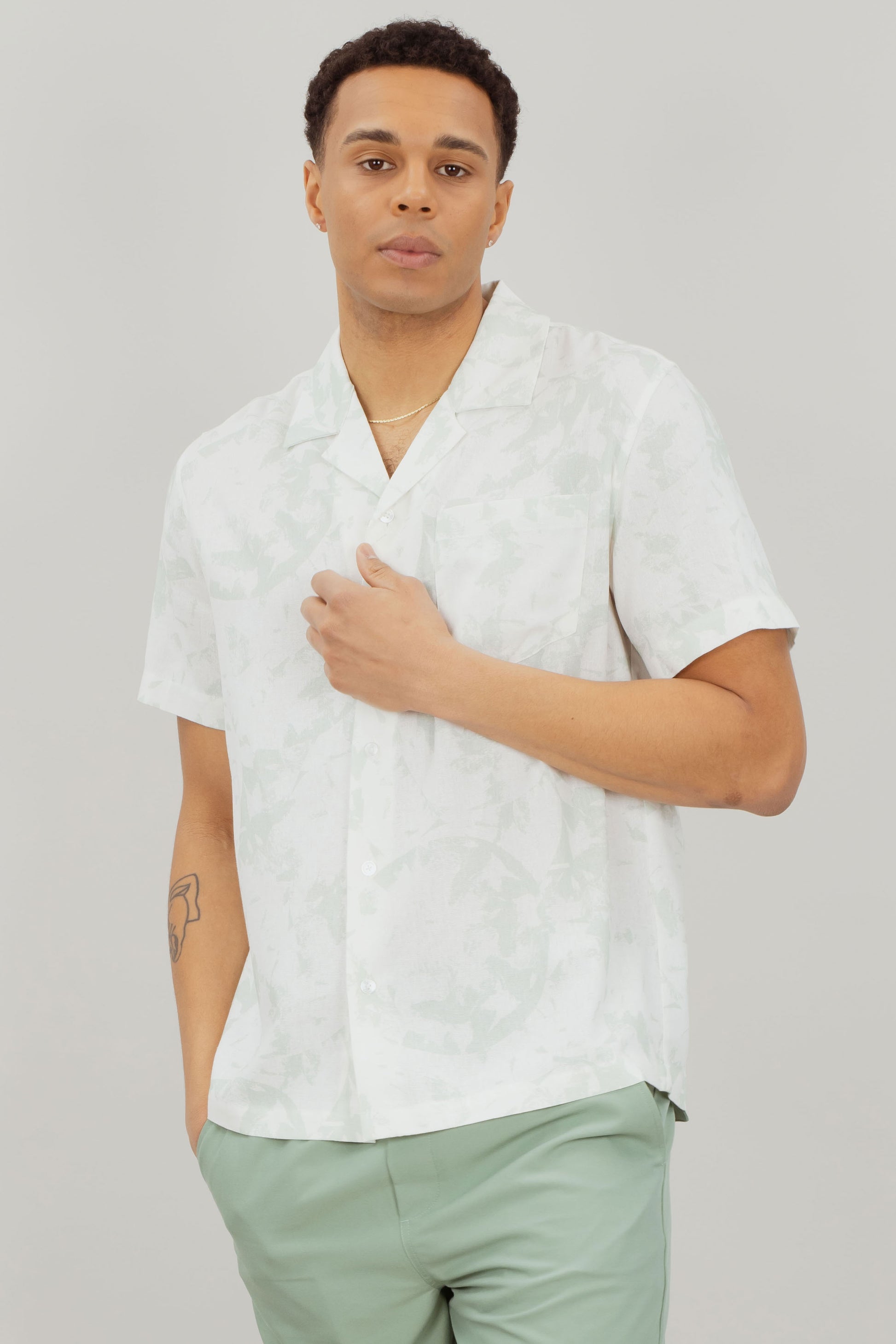 Luciano SS shirt - Sage