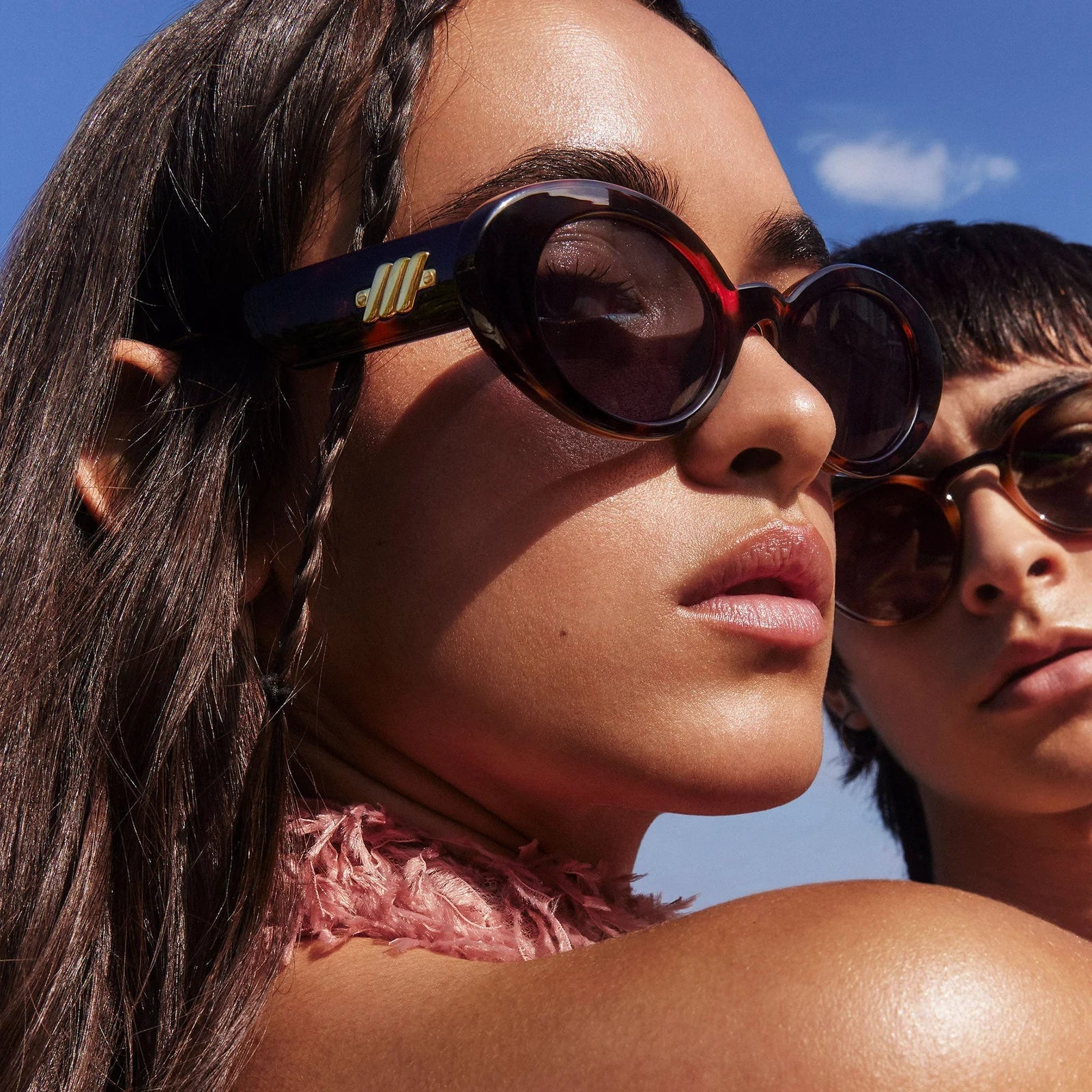 Nouveau Vie Dark Tort 2434 Sunglasses - Chocolate