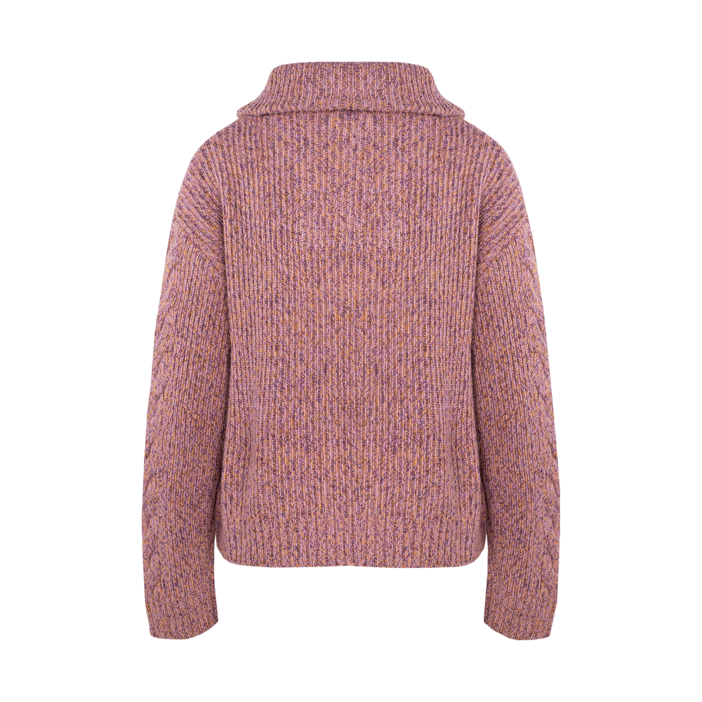 Neeti Half-zip Sweater - Pink