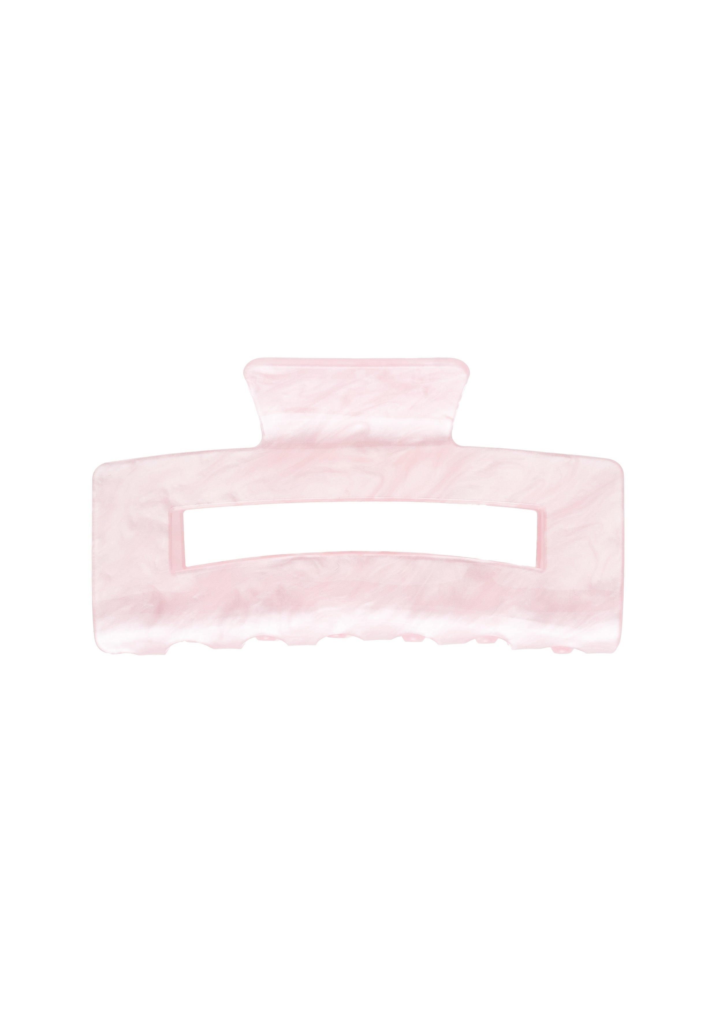 Square Hair Claw Large Pale Rose - Pink