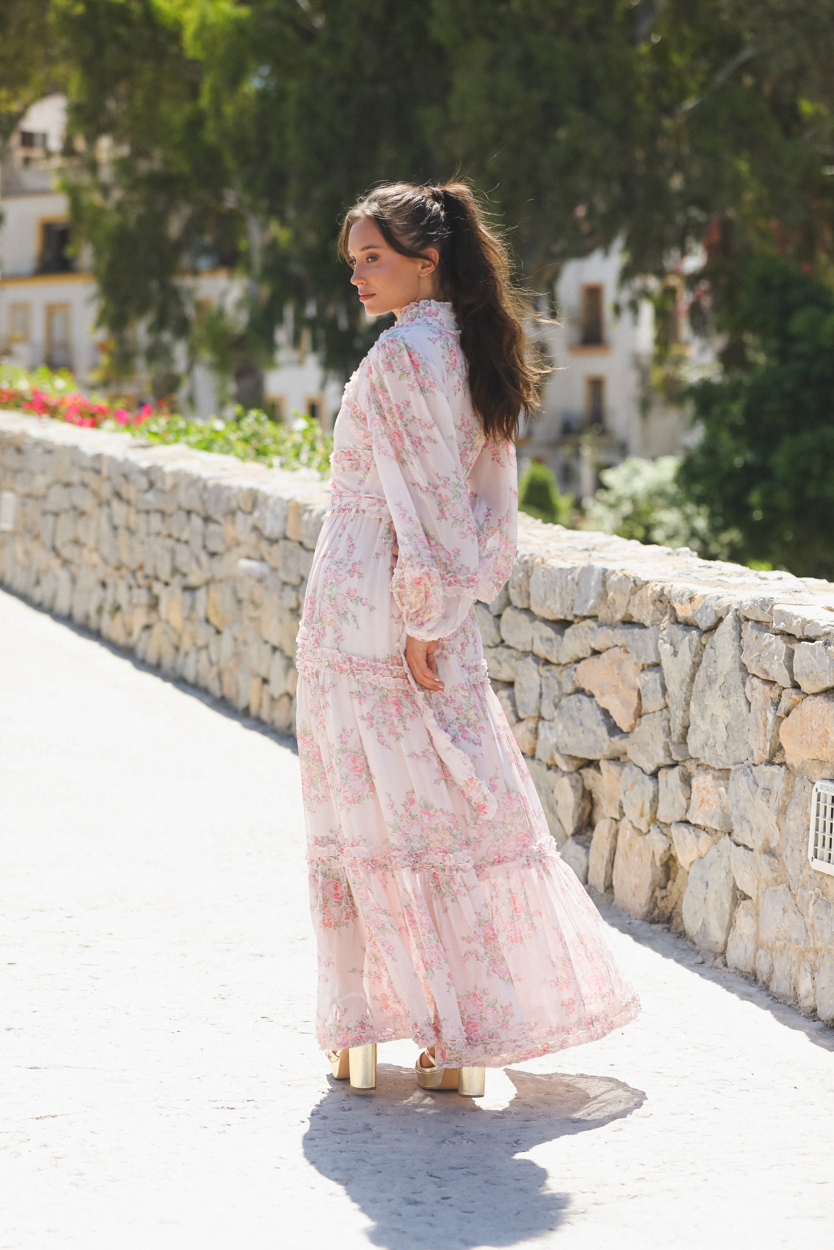 Violetta Maxi Dress Rosalia - Pink
