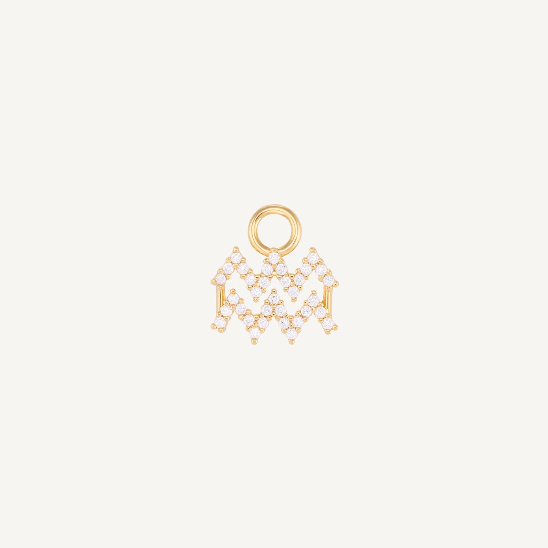 Aquarius Charm - Gold