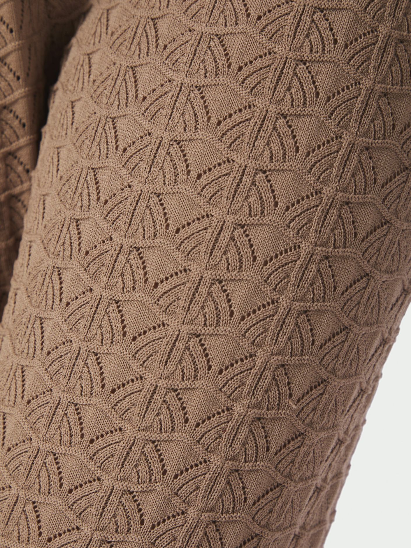 Rizzy Fine Crochet Pants Taupe - Beige