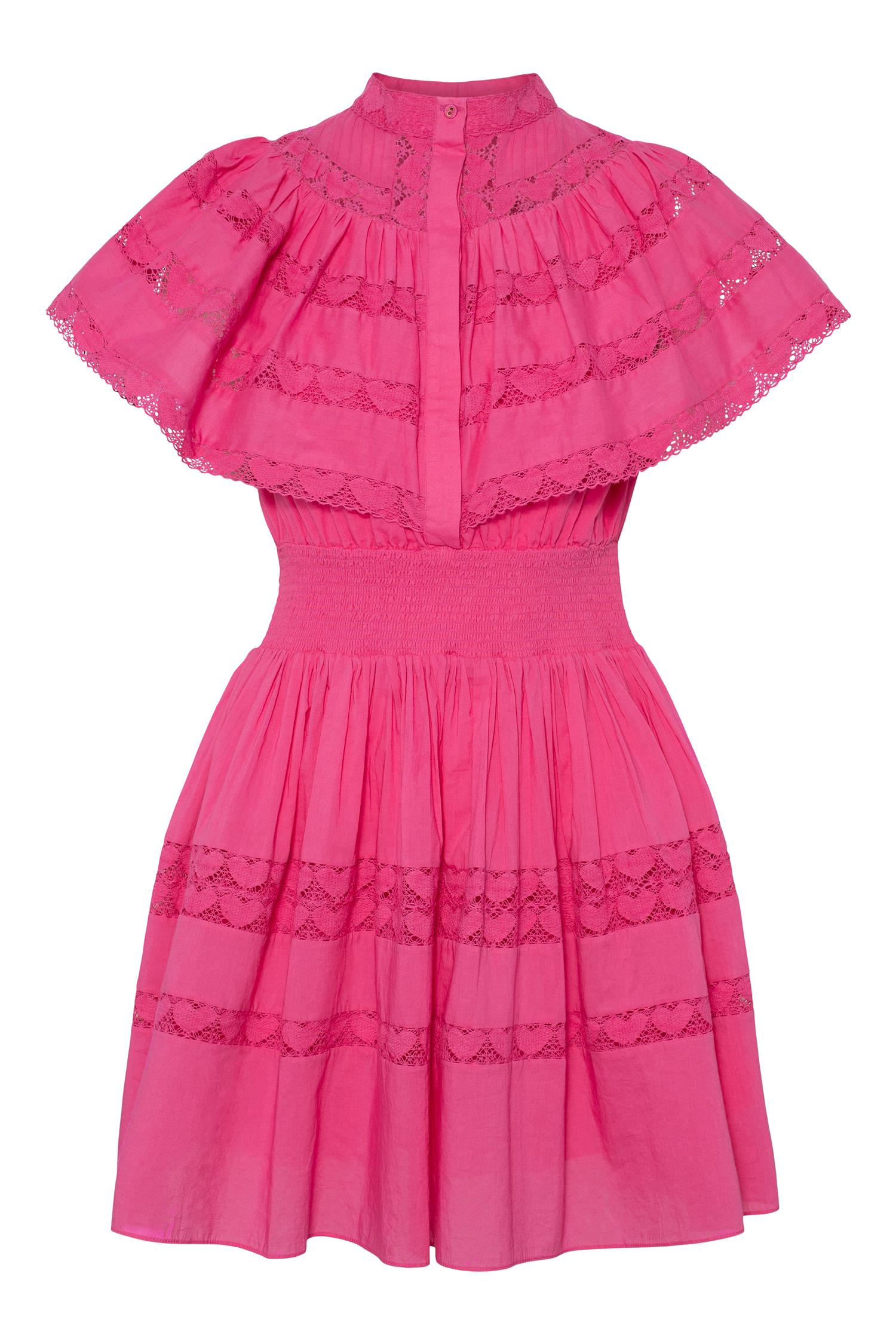 Mary Mini Dress Hot Pink - Pink