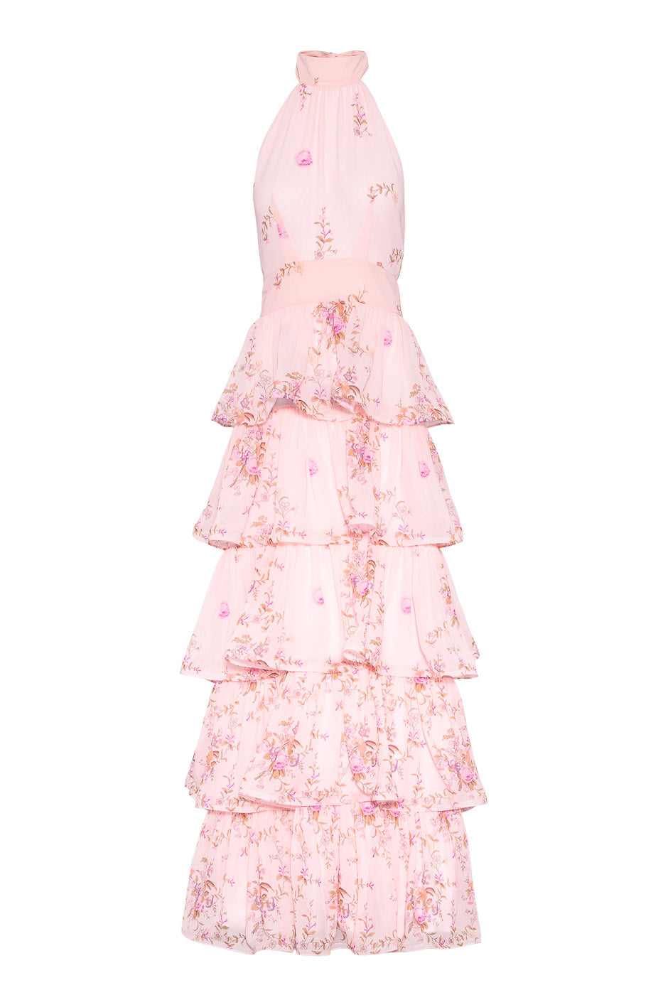 Angeline Maxi Dress Blush Bloom - Pink