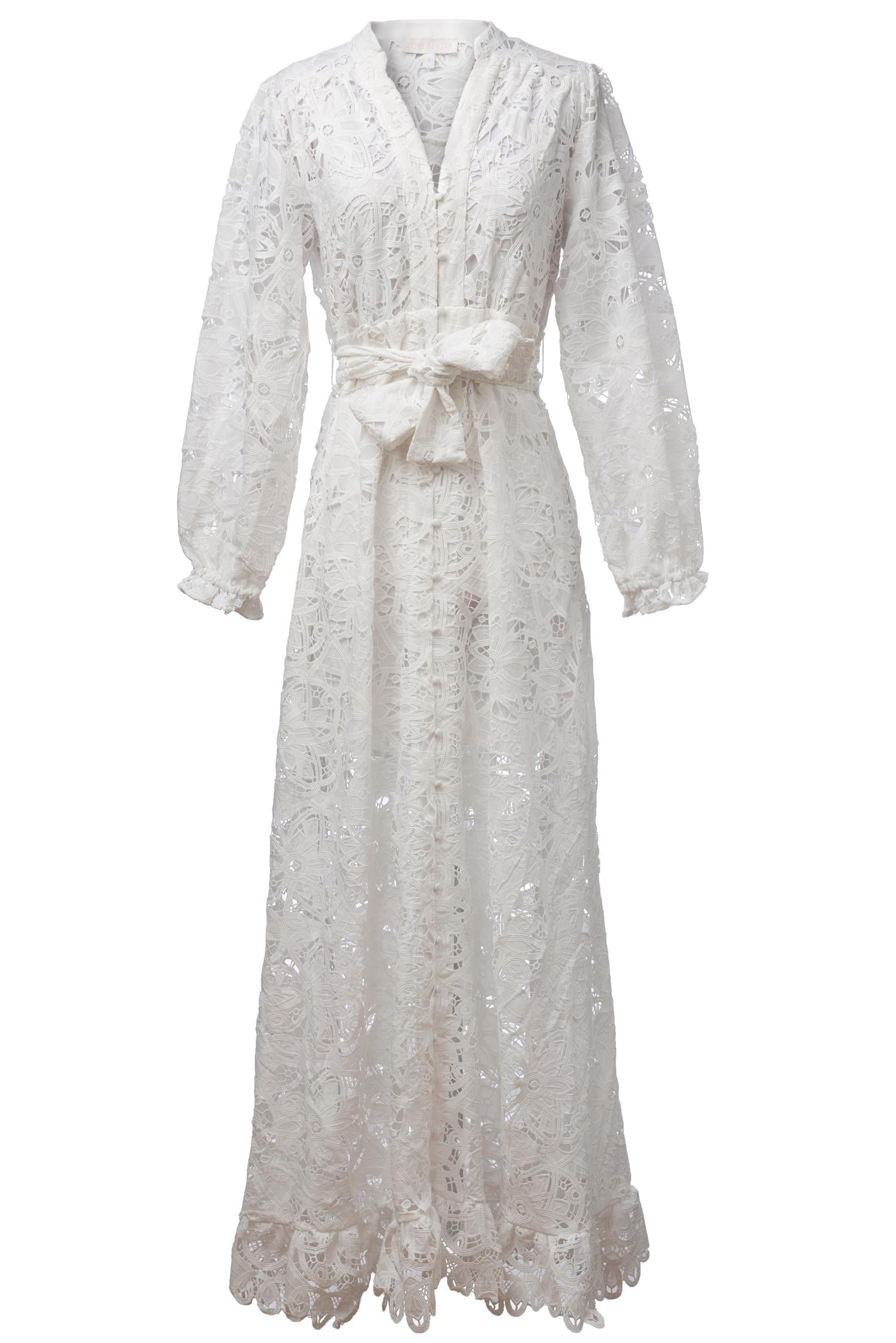 Lenna Maxi Dress White - White