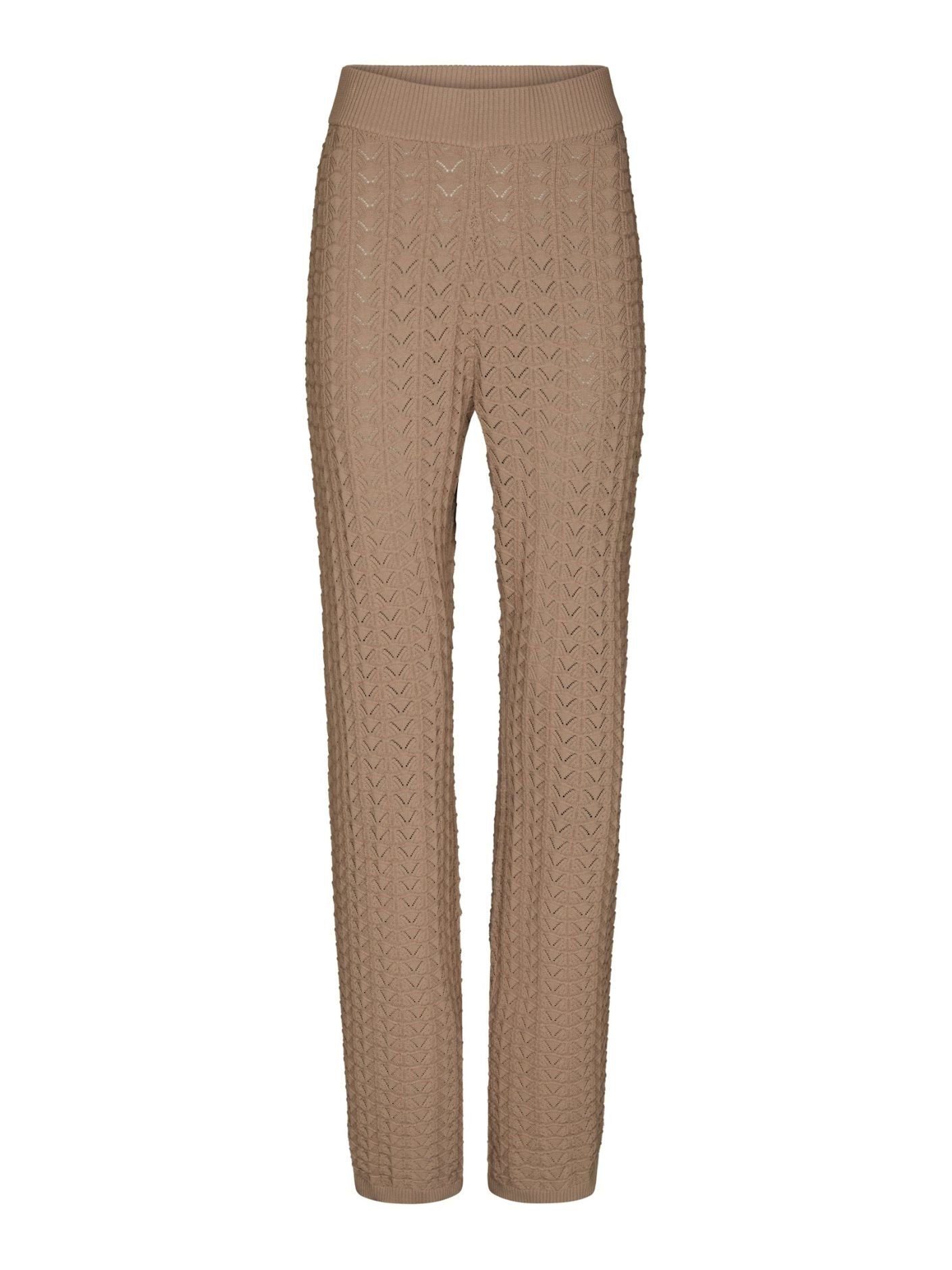 Rizzy Fine Crochet Pants Taupe - Beige
