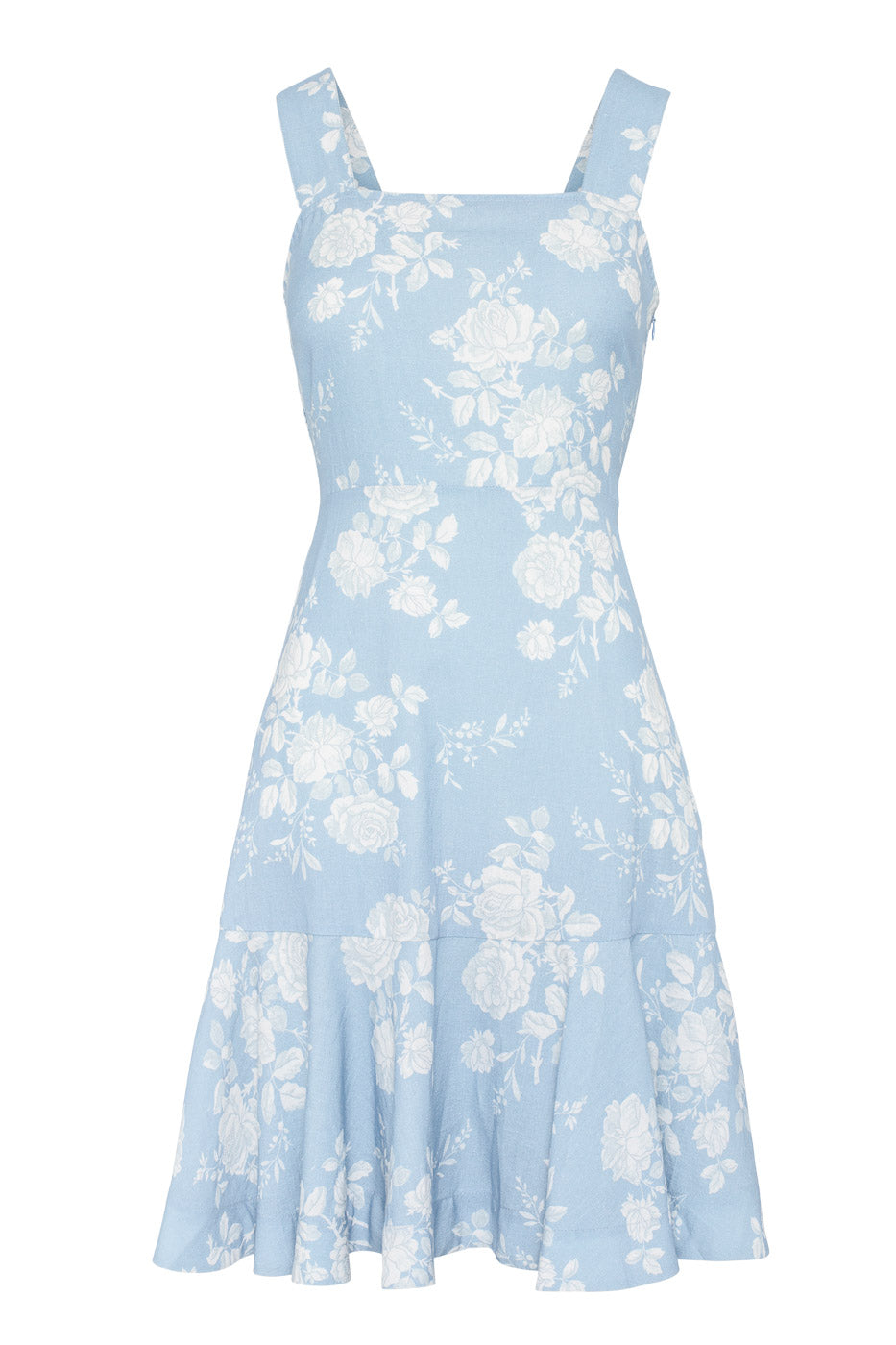 Zimmie Mini Dress Fleur Mirage - Sky Blue