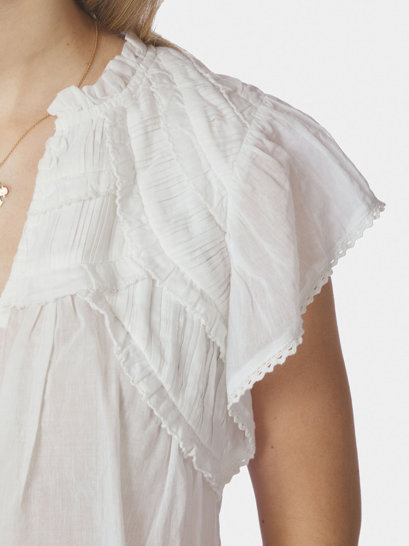 Fayler S Voile Top White - White