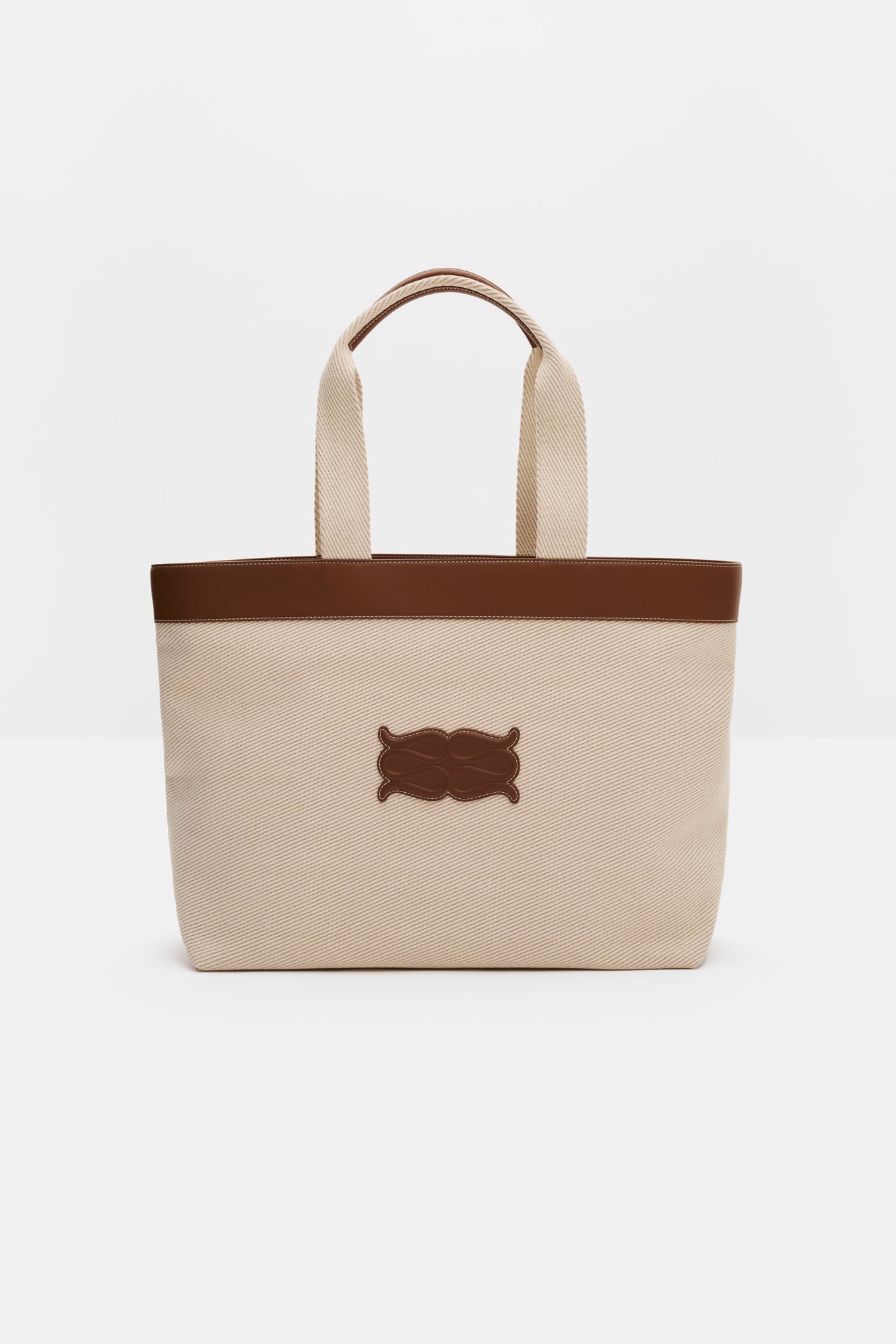 Monogram Grand Canvas Tote Light Taupe - Beige