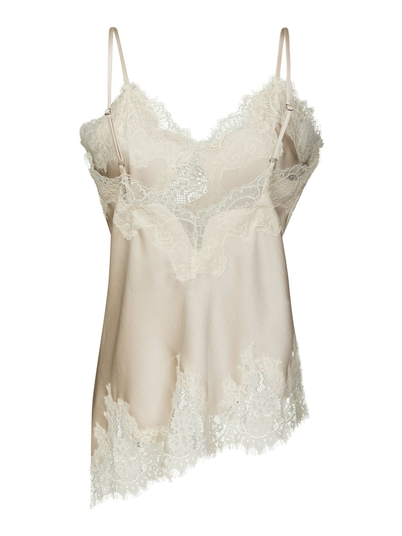 Viola Lace Top Champagne - Beige