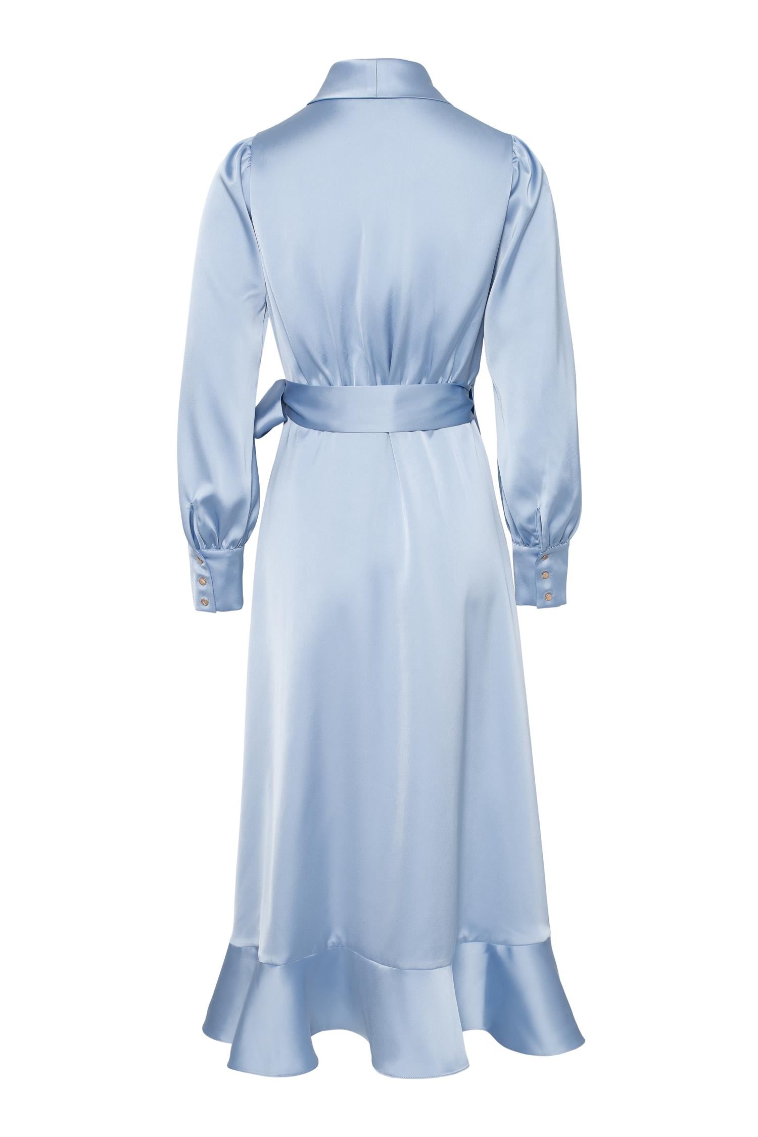 Iza Midi Dress Light Blue - Sky Blue