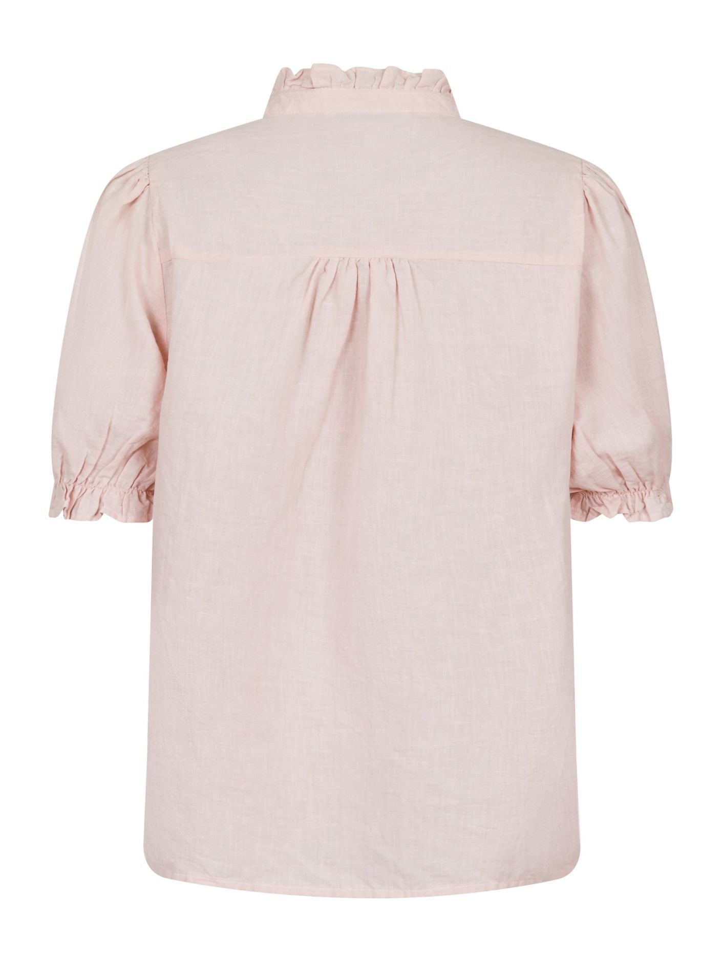 Odesa Linen Blouse Rose Smoke - Blush