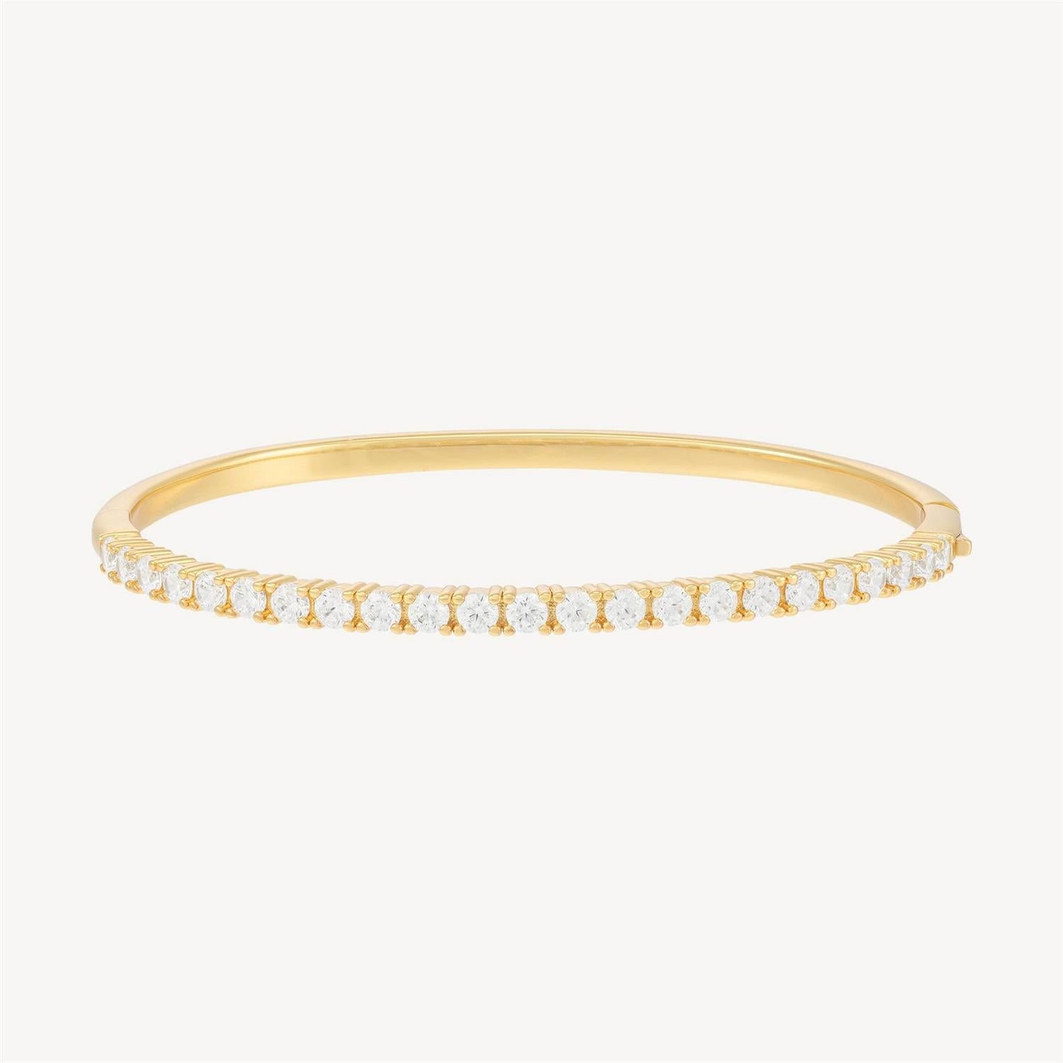 Luna Bangle White - Gold