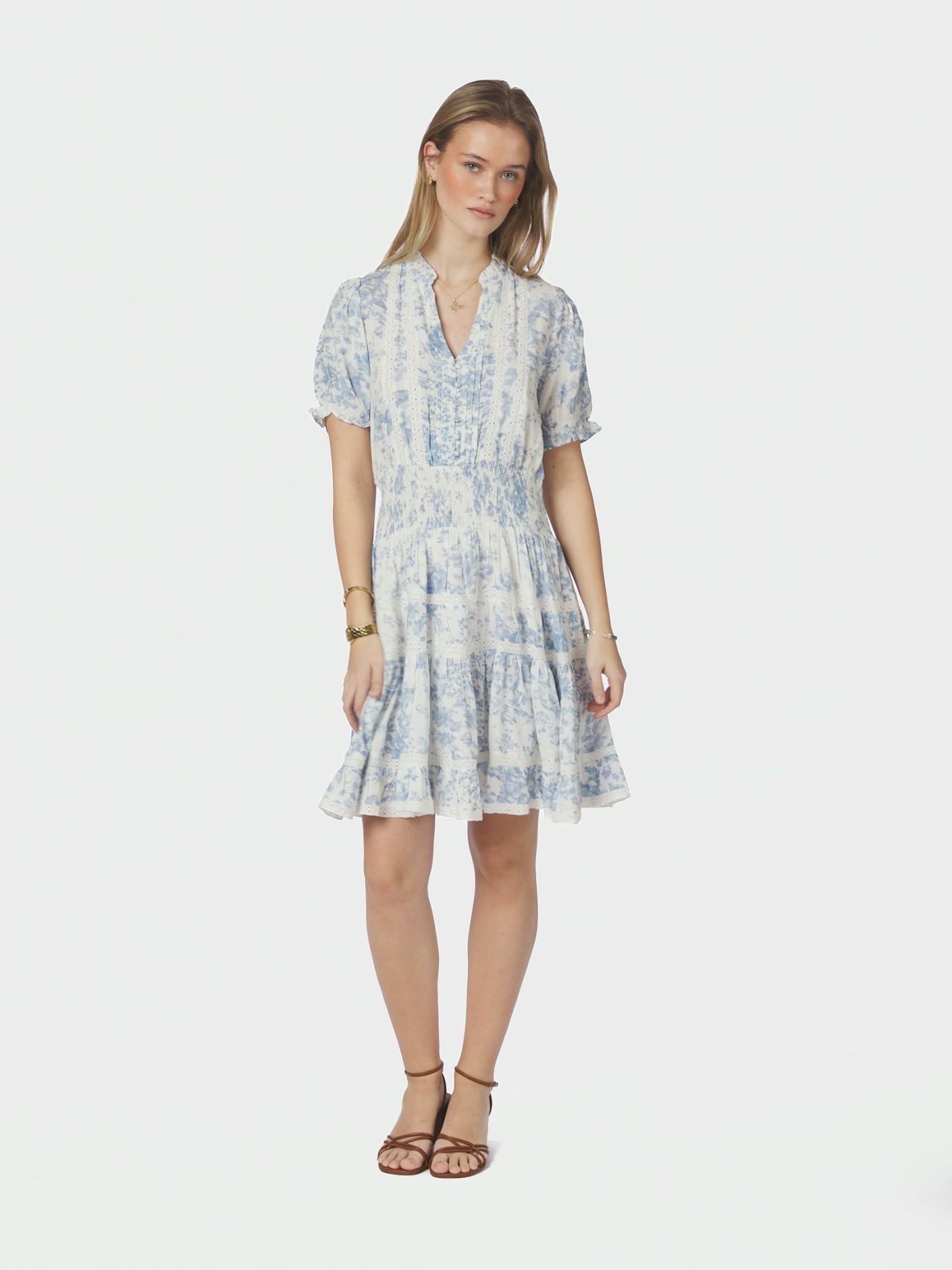 Constance Porcelain Dress Light Blue - Sky Blue