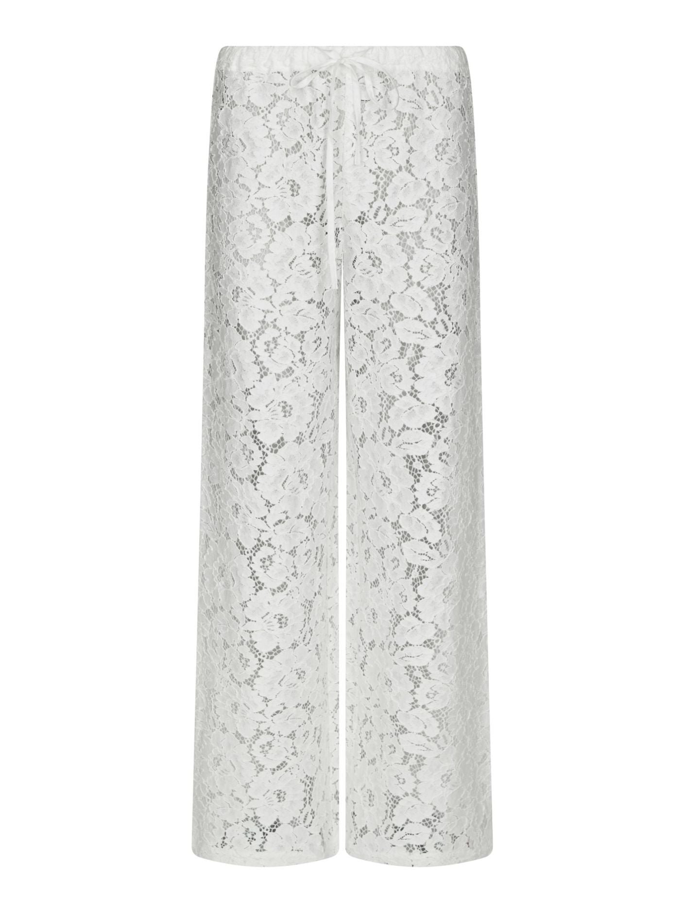 Kelans Lace Pants Off White - Off-White