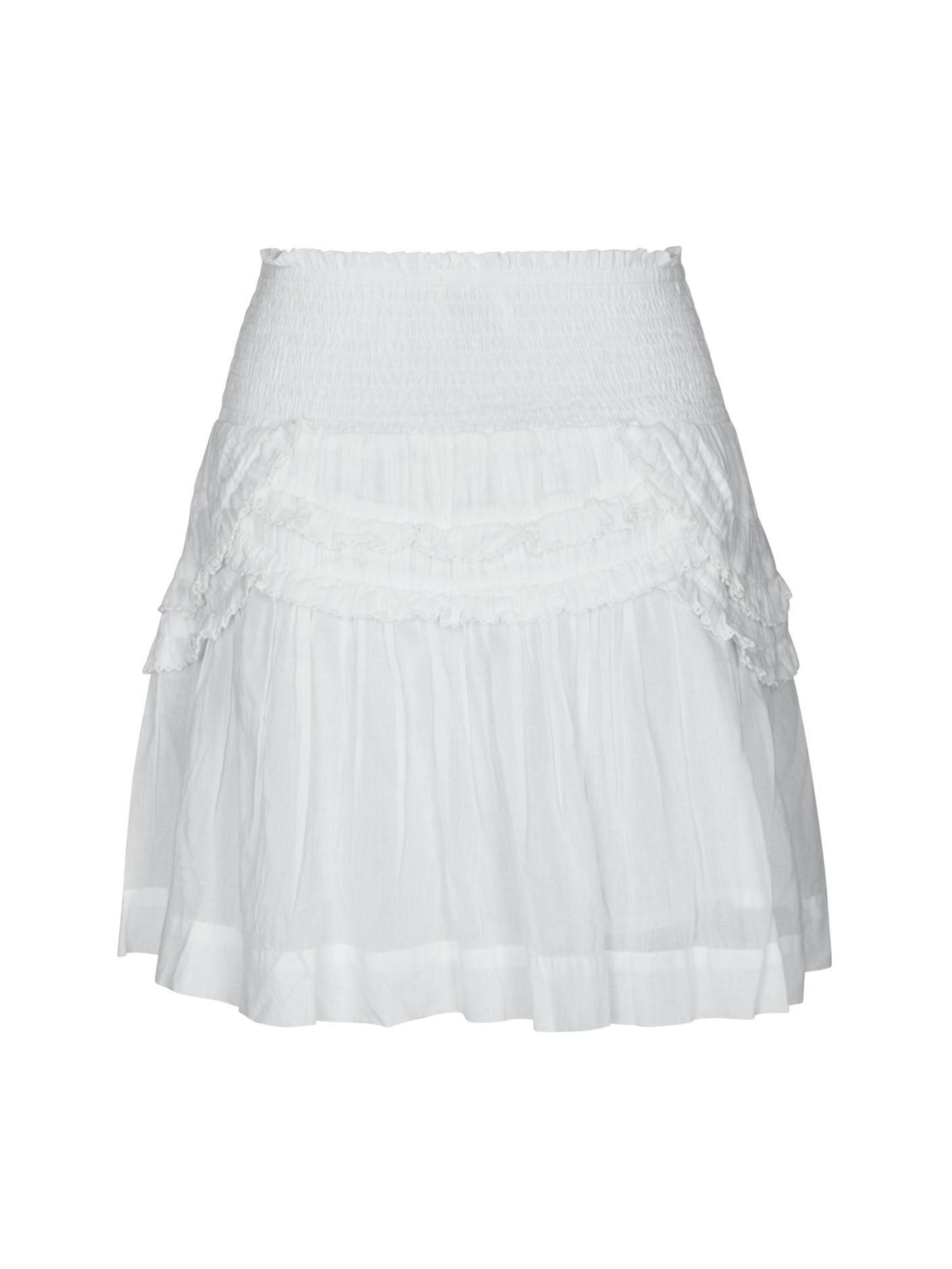 Maliah S Voile Skirt White - White