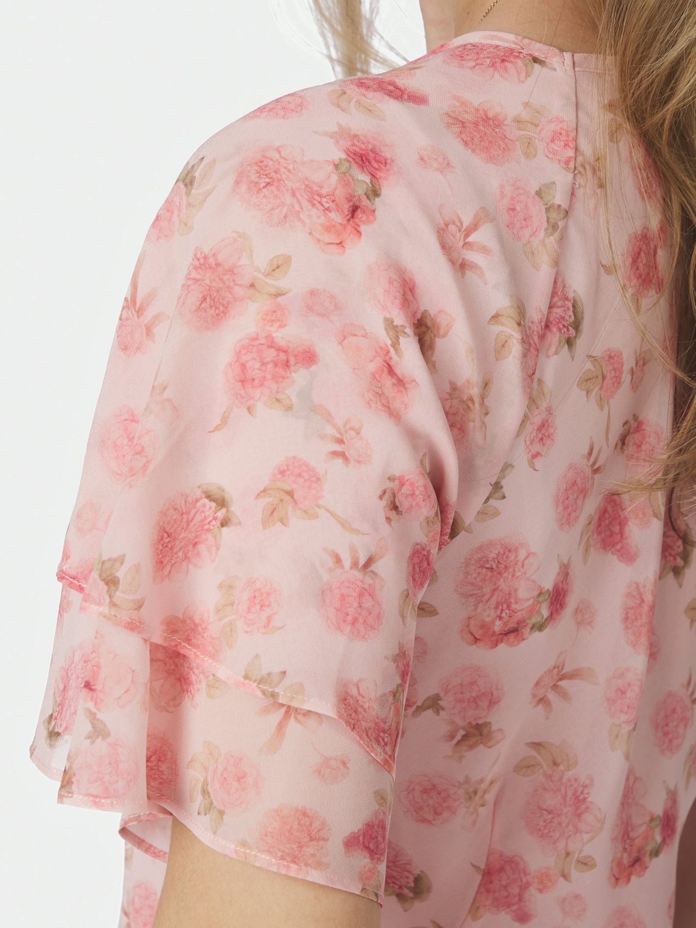 Celesse Flower Fade Dress Light Pink - Pink