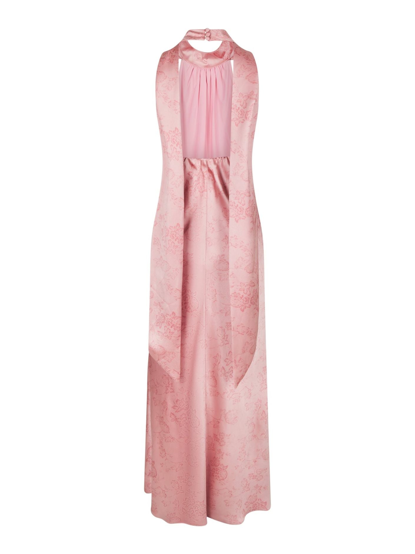 Fiona Pattern Satin Dress Light Pink - Pink