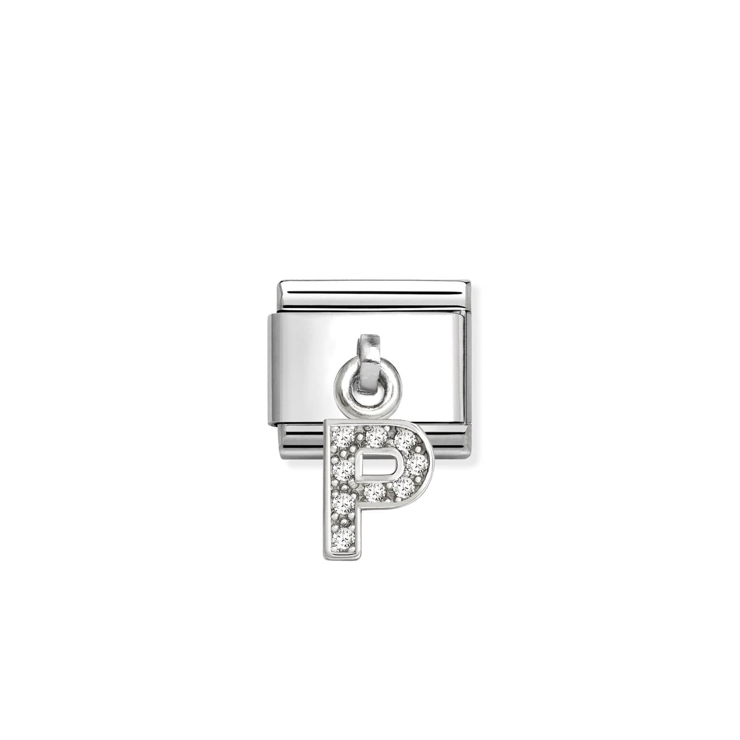 Charm Letter P - Silver