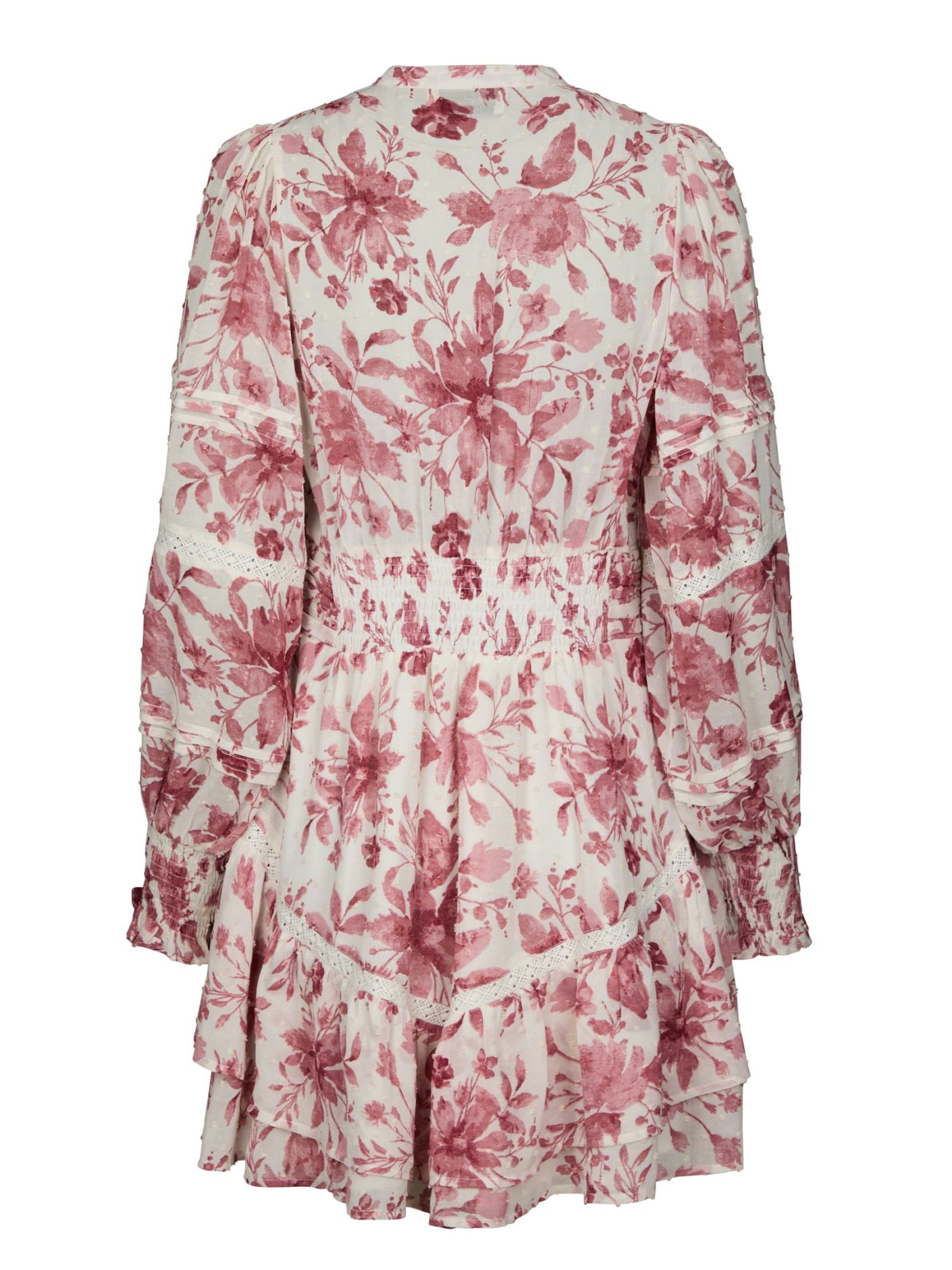Roberta Flower Print Dress Evening Rose - Pink