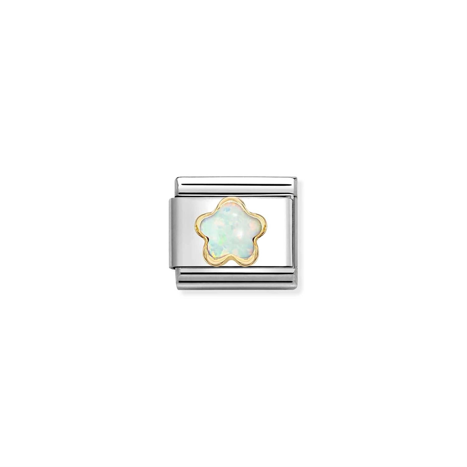 Flower Stones White Opal - Off-White