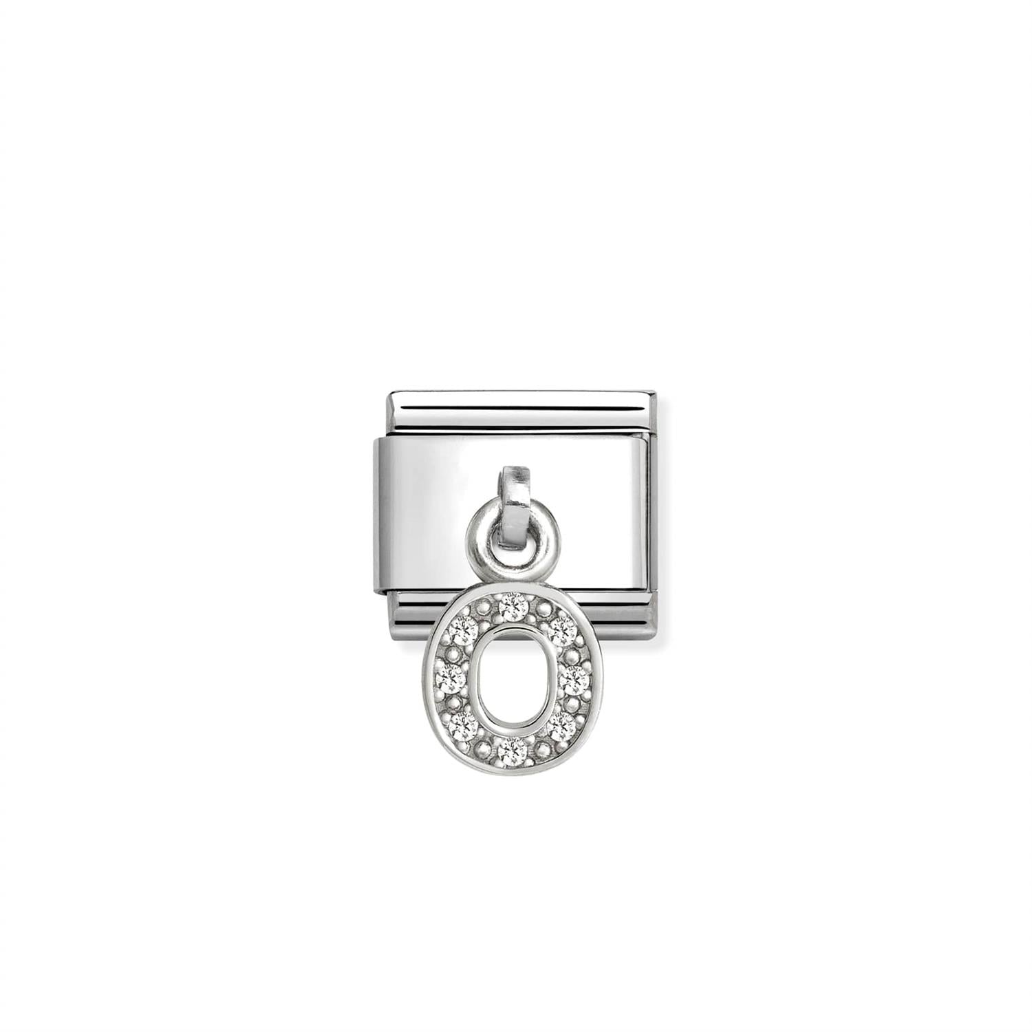 Charm Letter O - Silver