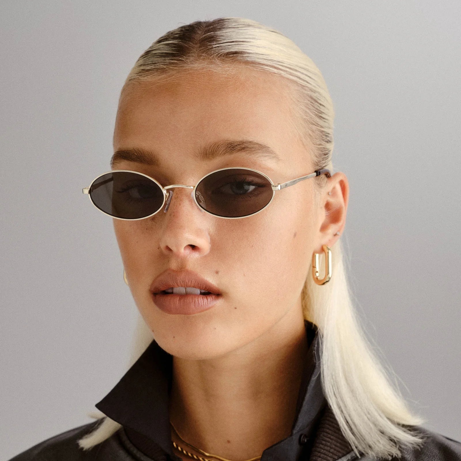 Love Train Bright Gold Sunglasses - Gold