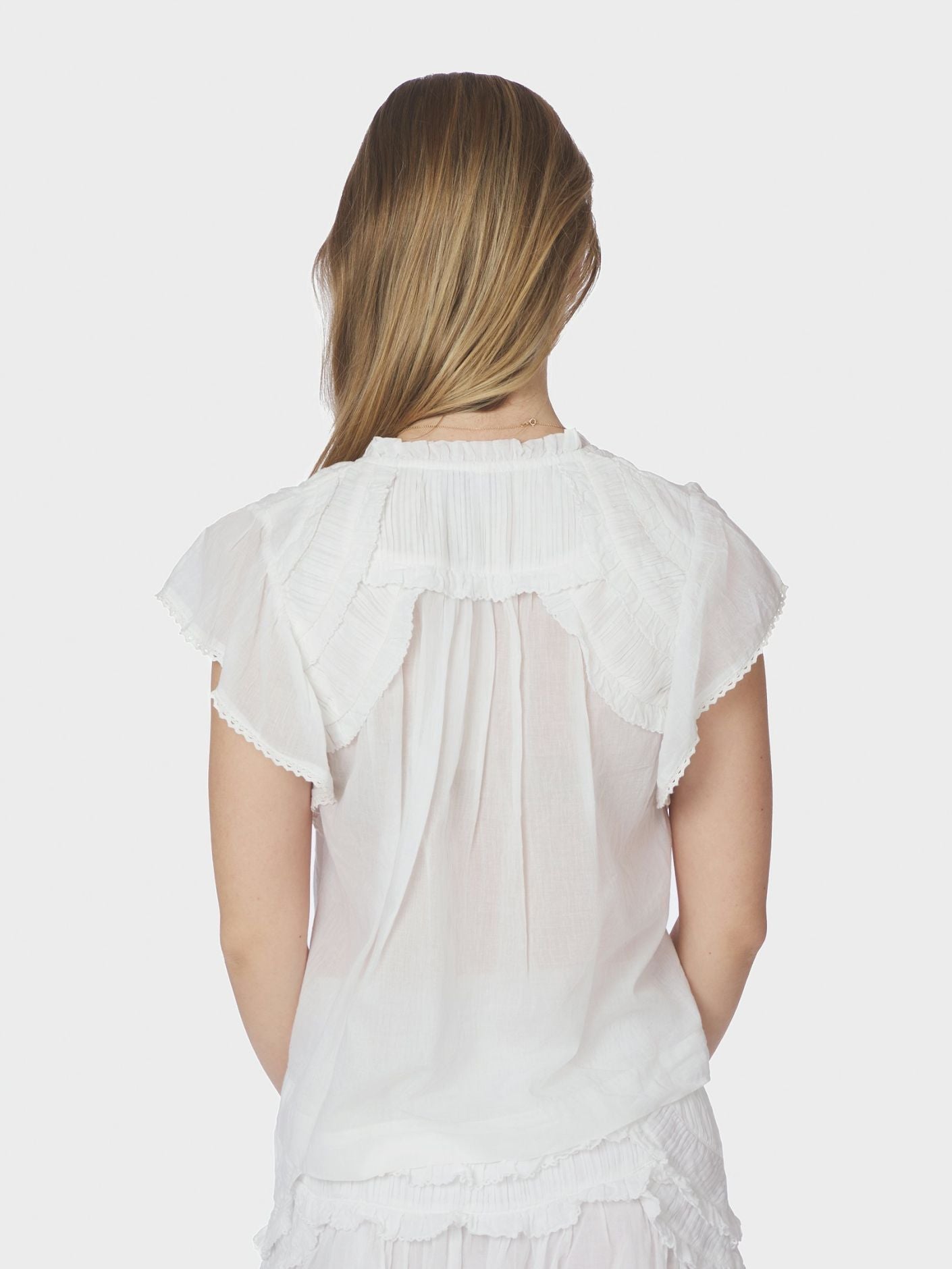 Fayler S Voile Top White - White