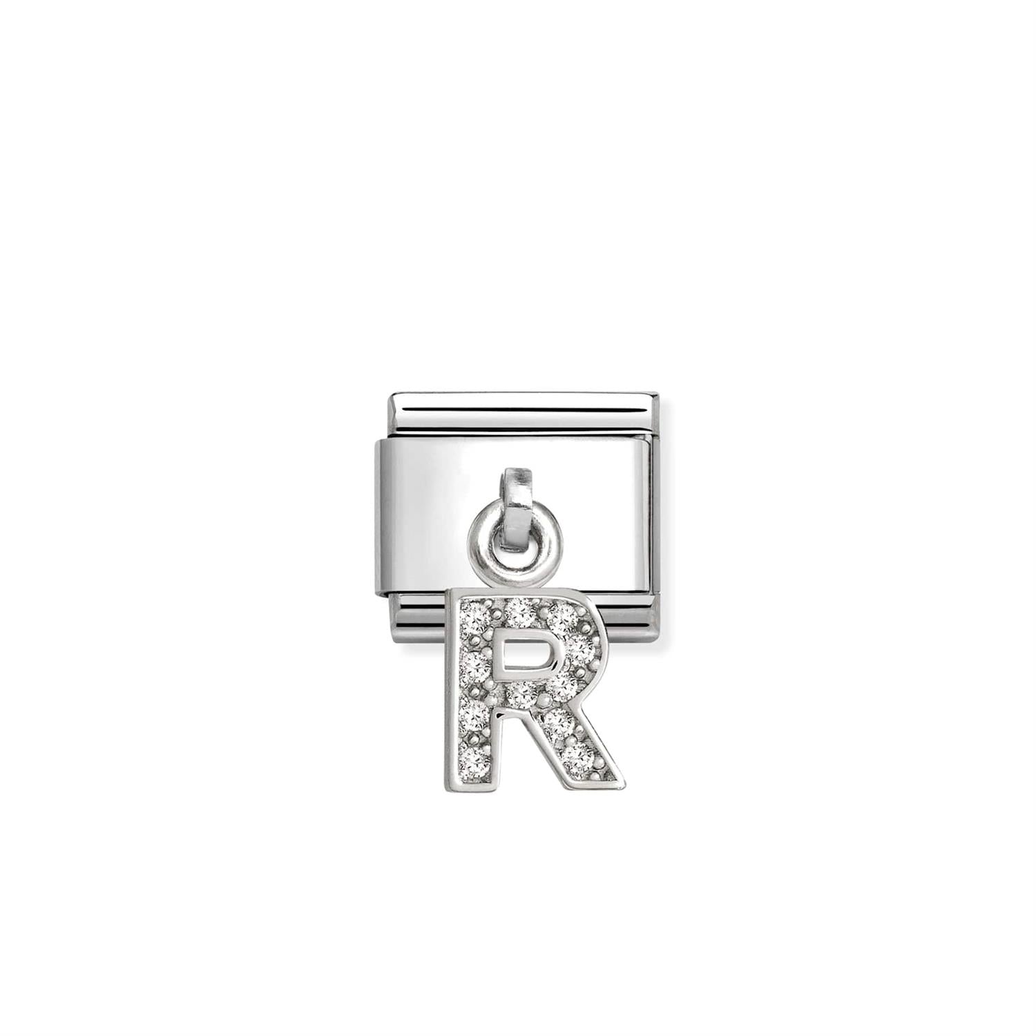 Charm Letter R - Silver
