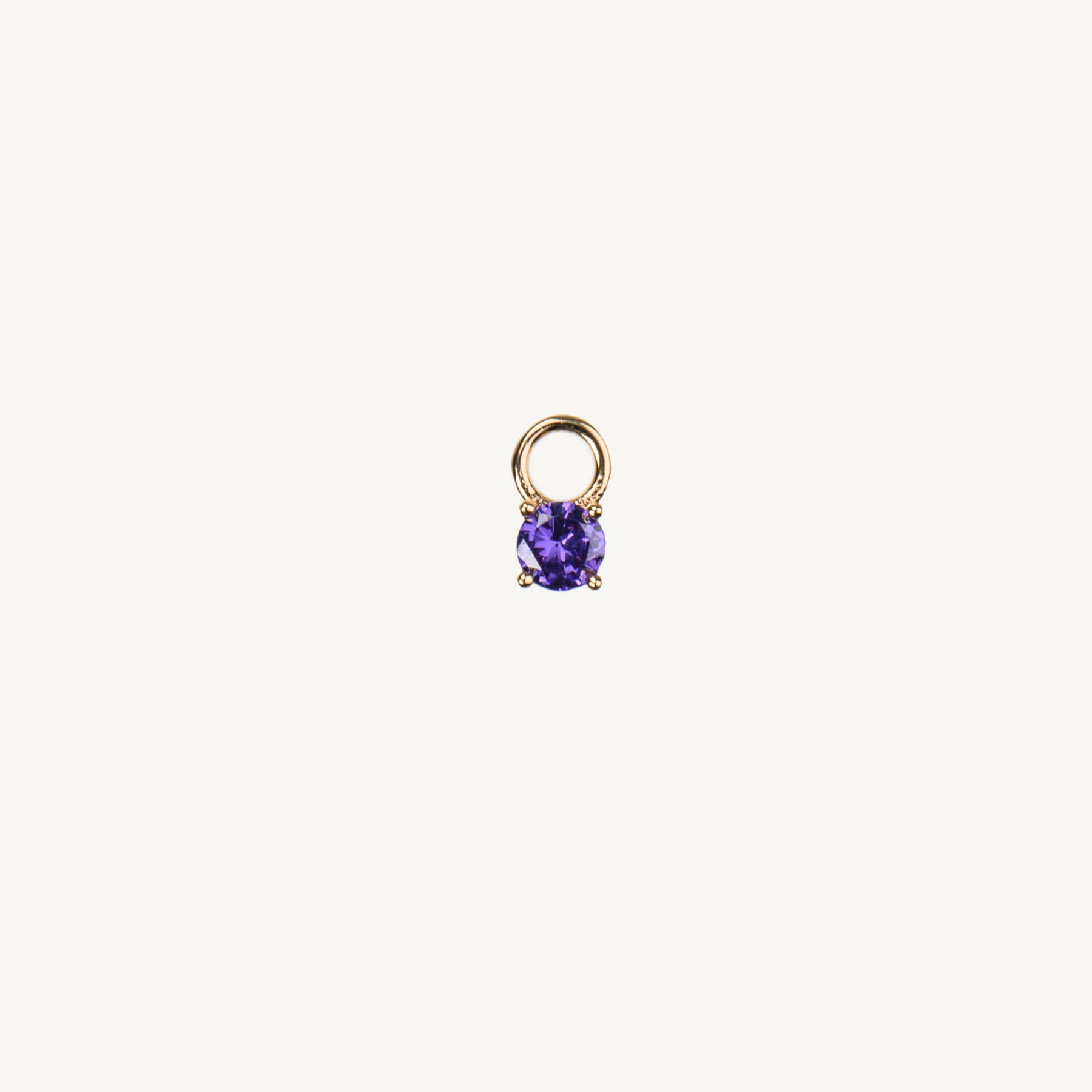 February Charm - Gold