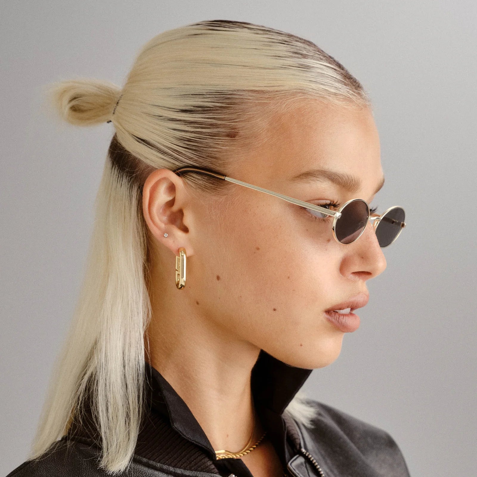Love Train Bright Gold Sunglasses - Gold