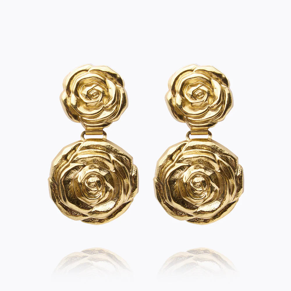 Rosita Grande Earrings Gold - Gold