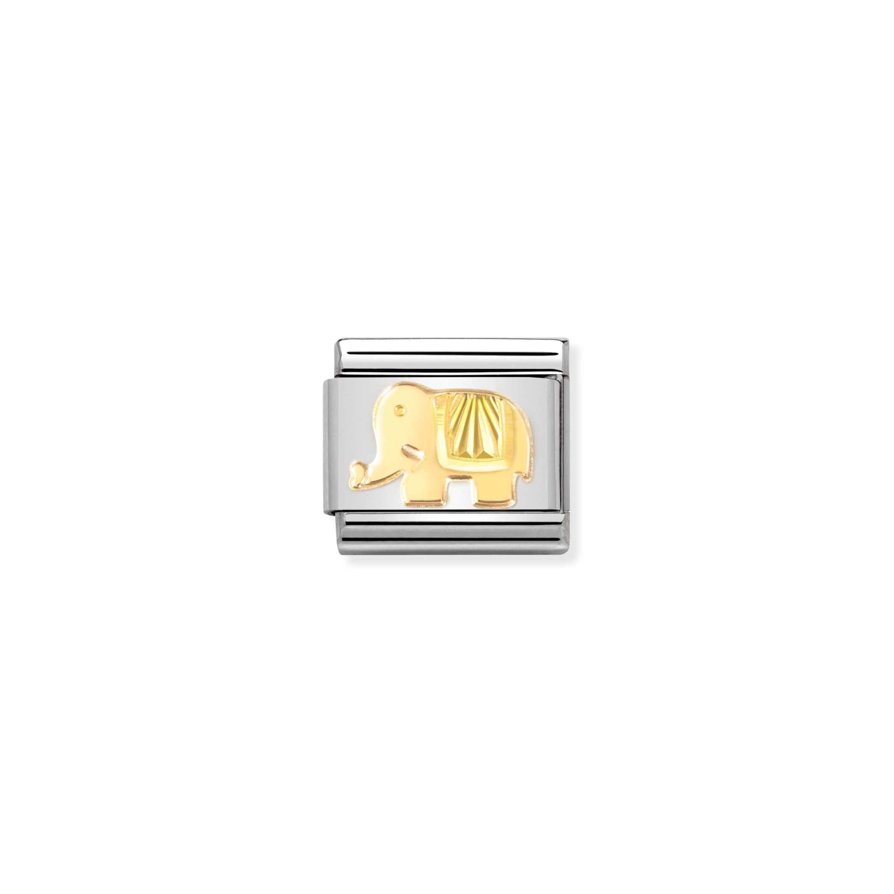 Elephant Gold Link - Silver