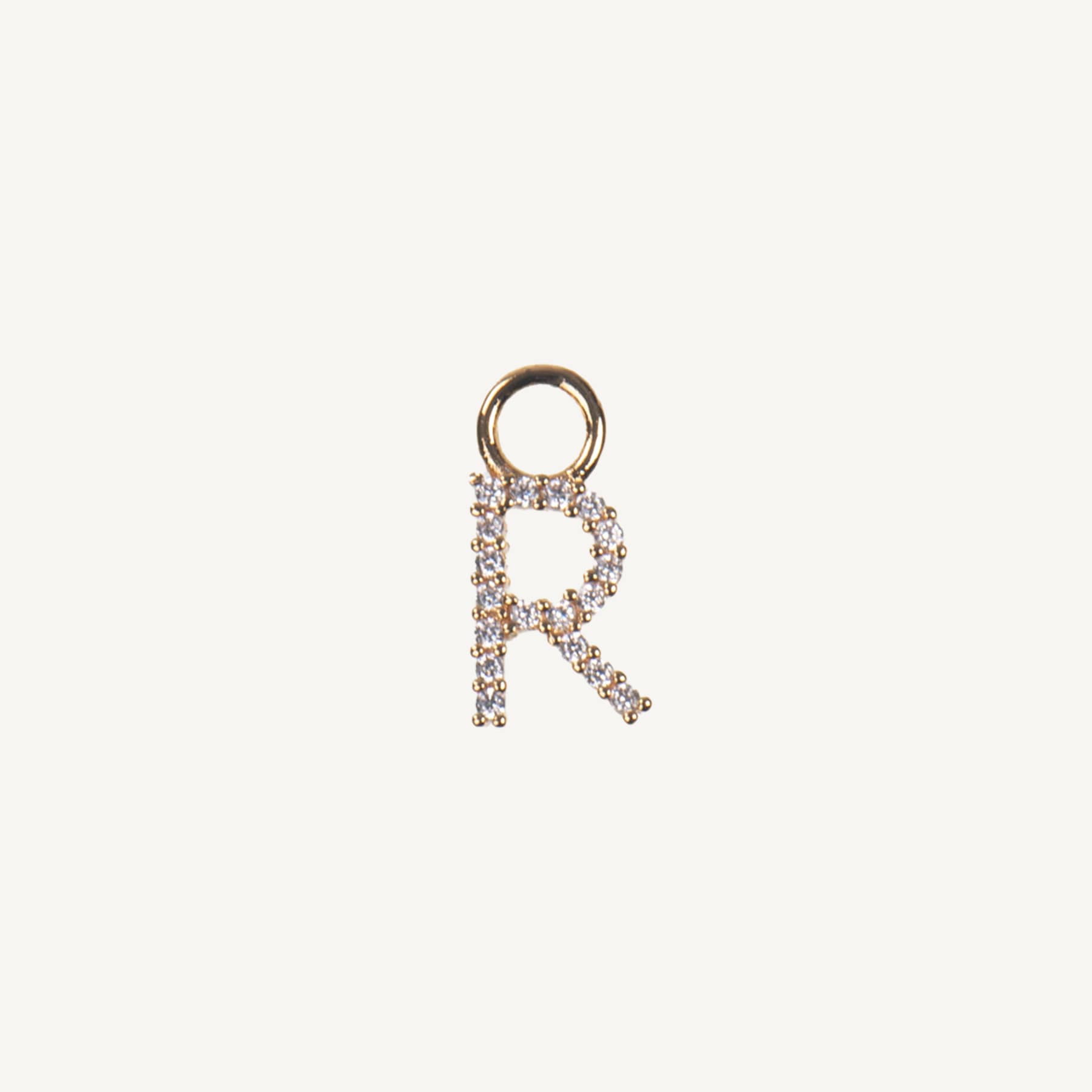 Letter Charm 'R' - Gold